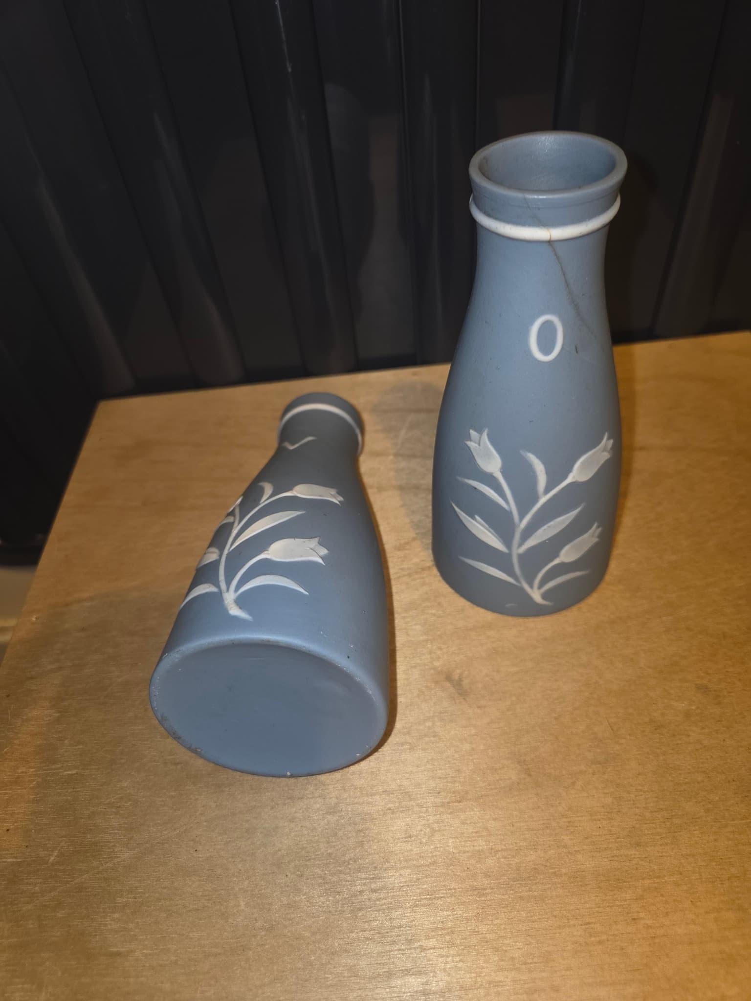 Blue Jasperware Salt and Pepper Shakers — photo 4 of 4