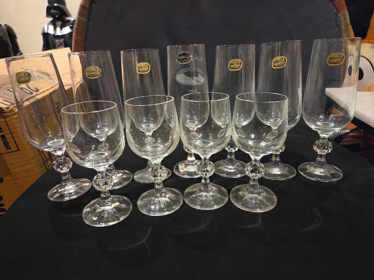 Bohemia Crystal Stemware Assortment - Pilsner & Wine Glasses — photo 1 of 4