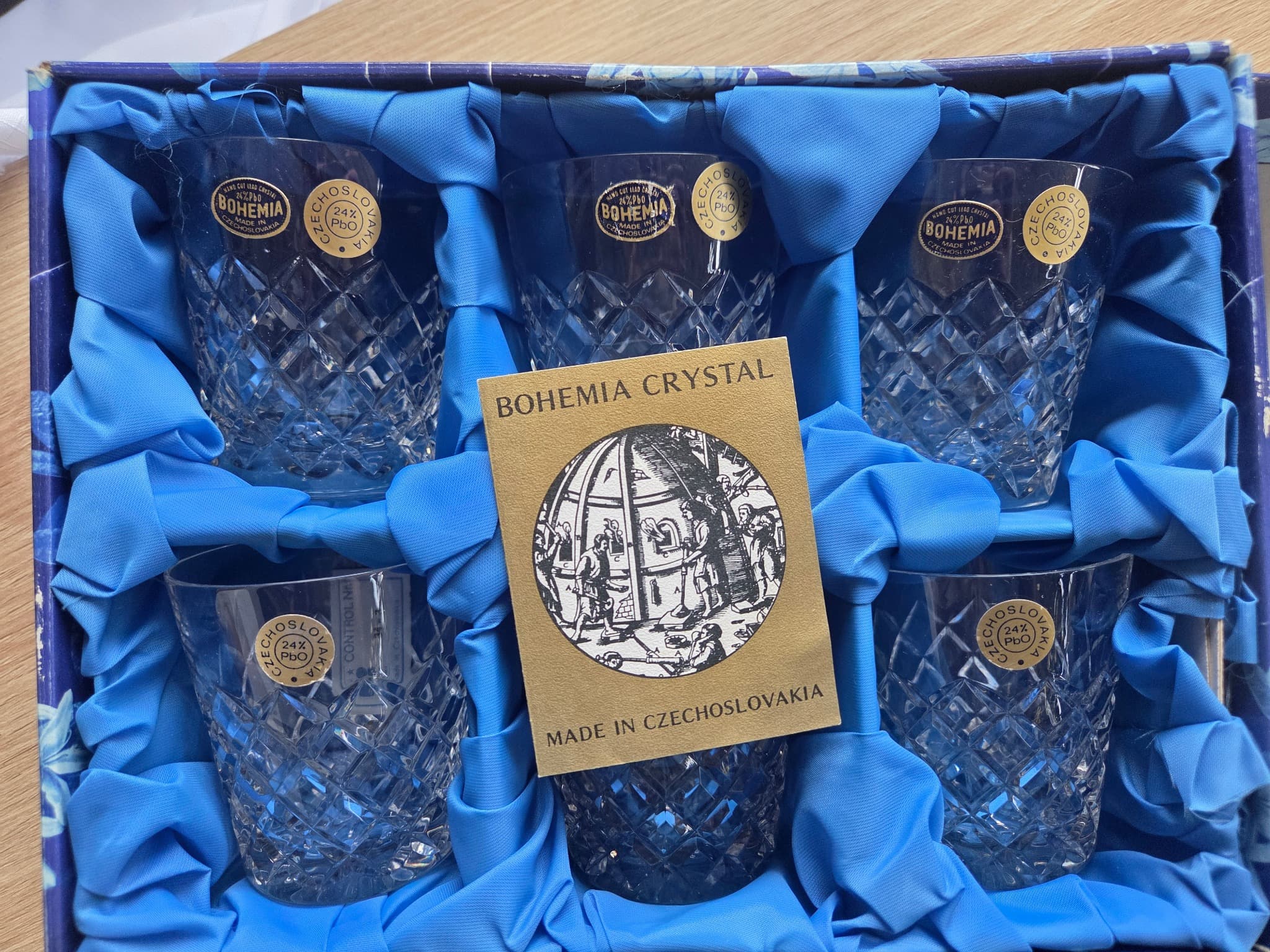 Bohemia Hand Cut 24% Lead Crystal Whiskey Tumbler Set — photo 2 of 4