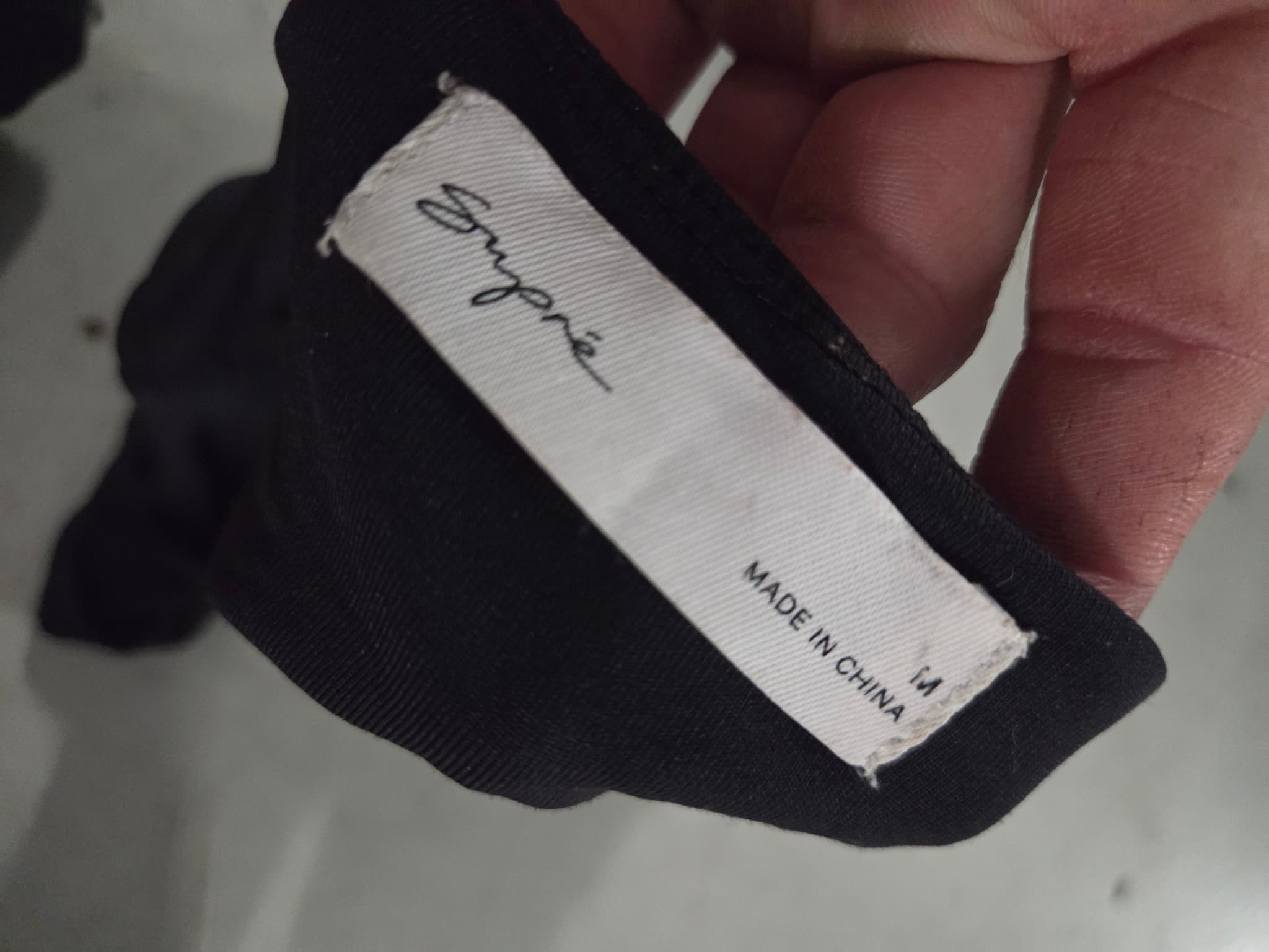 Calvin Klein Jeans Jeans Jeans Ribbed Long Sleeve Polo Crop Top - Black Women's XS — photo 4 of 5