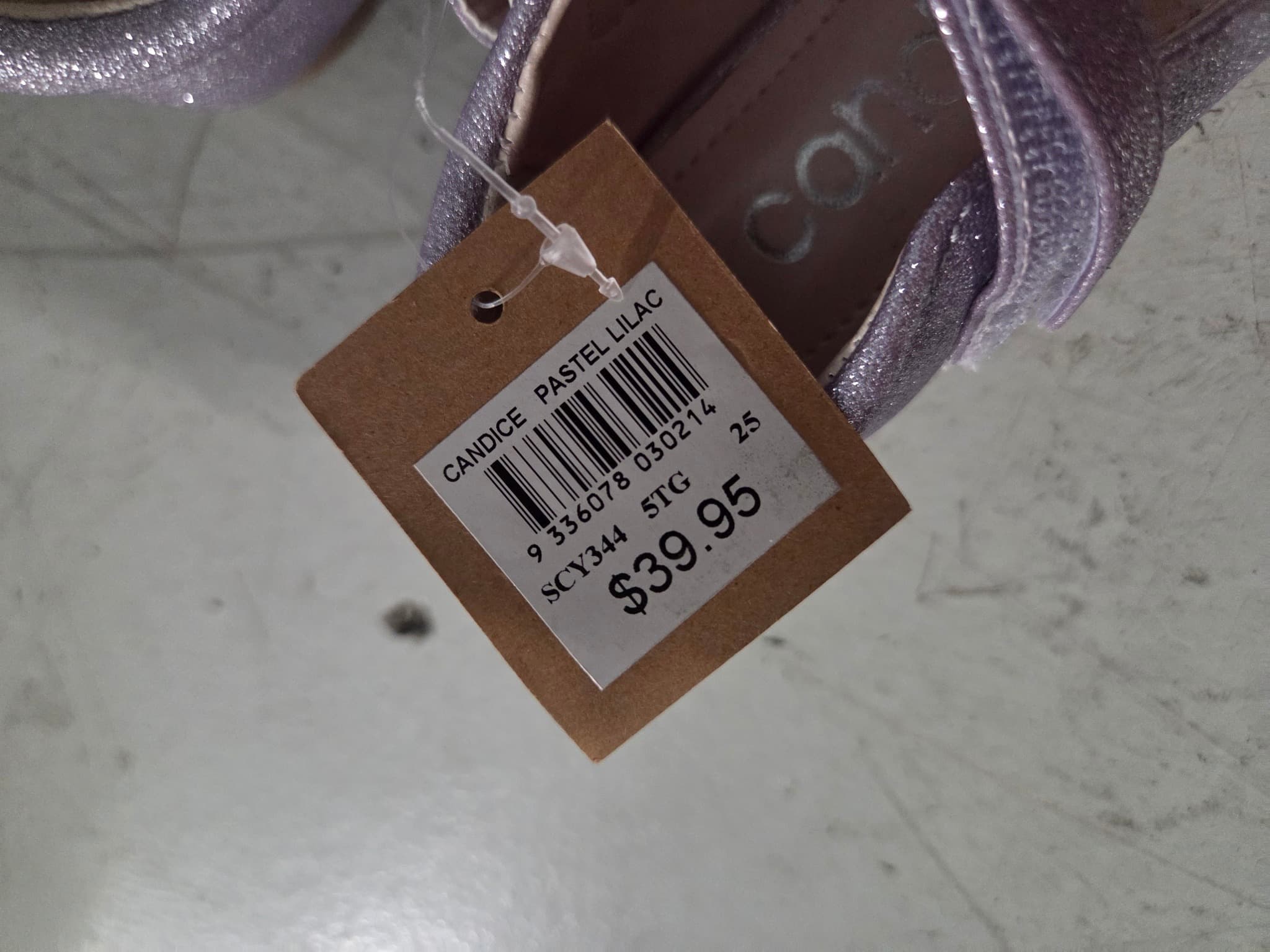 Candice Glitter Mary Jane Shoes - Pastel Lilac Size 25 — photo 3 of 3