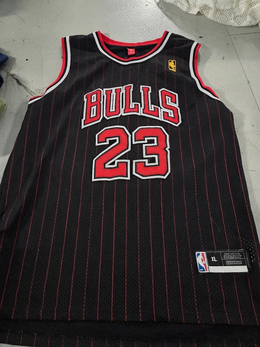 Chicago Bulls Michael Jordan #23 Pinstripe Swingman Jersey - XL — photo 1 of 3