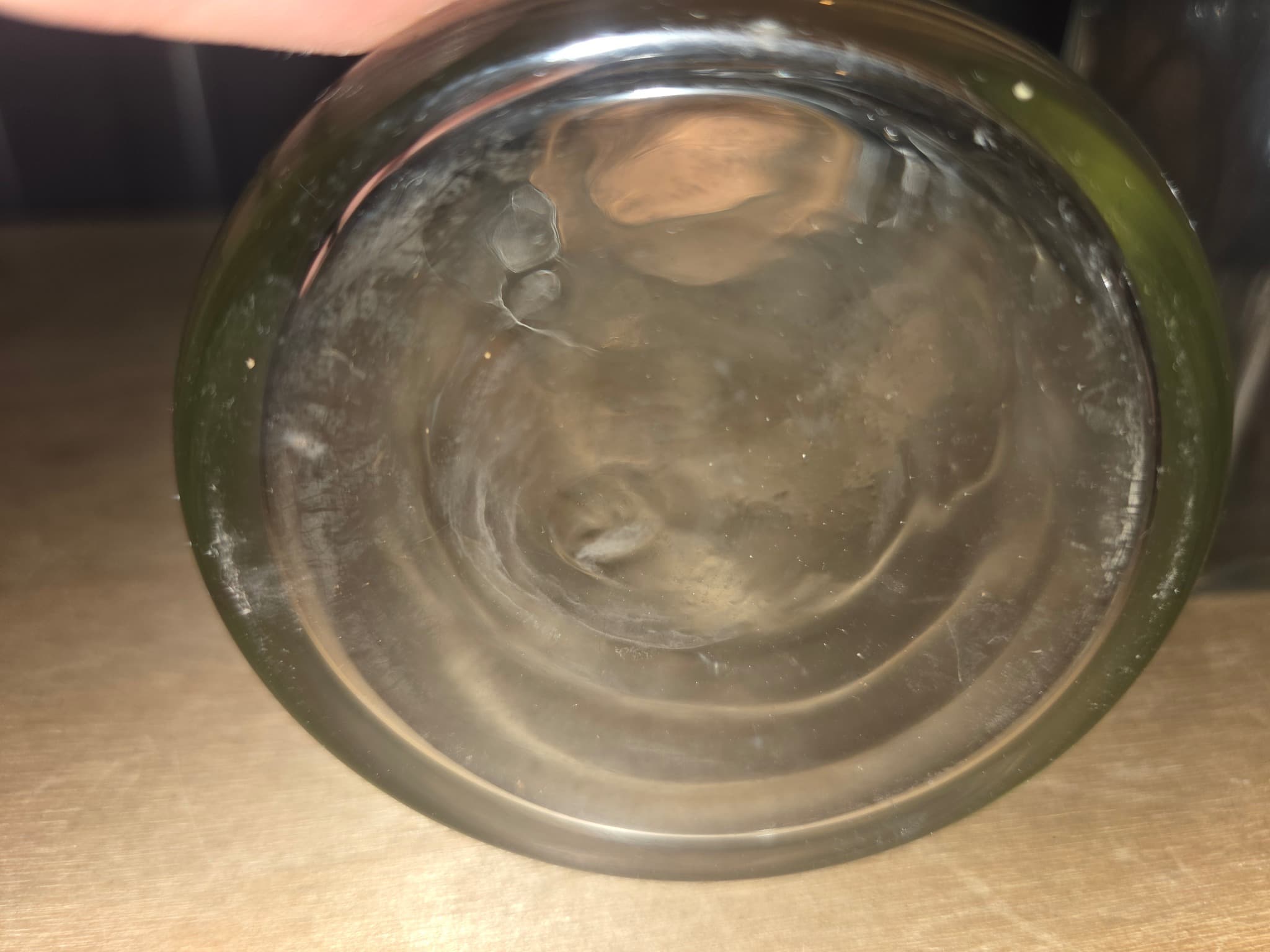 Clear Glass Bottle With Cork Stopper — photo 2 of 2