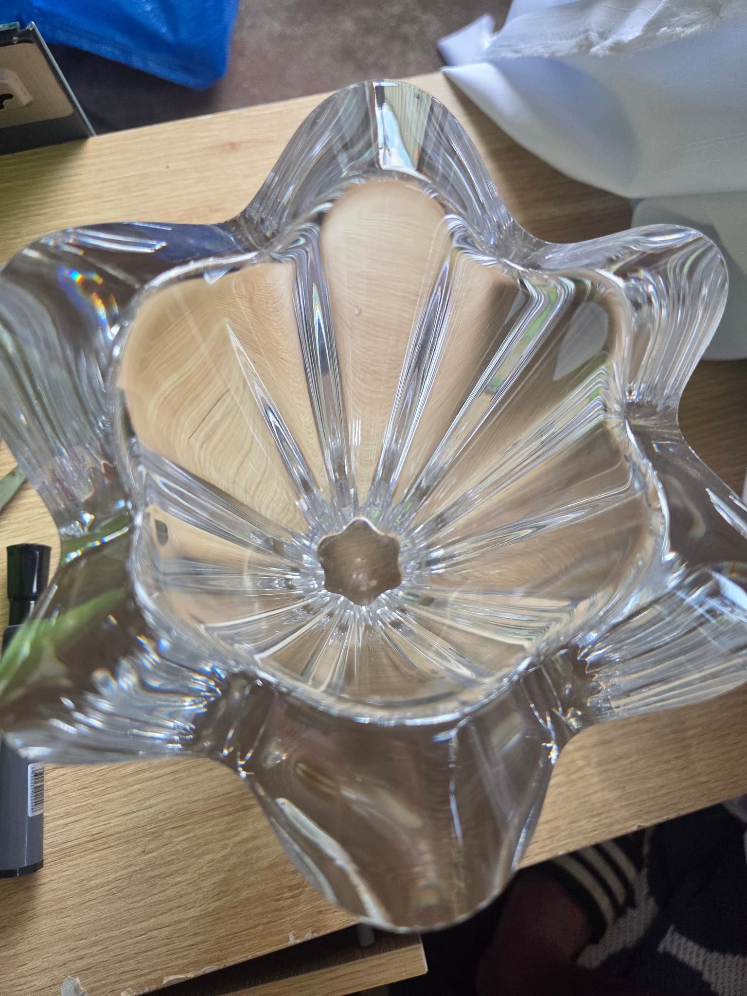 Crystal Vase - Clear Sculptural Decorative Piece — photo 4 of 4
