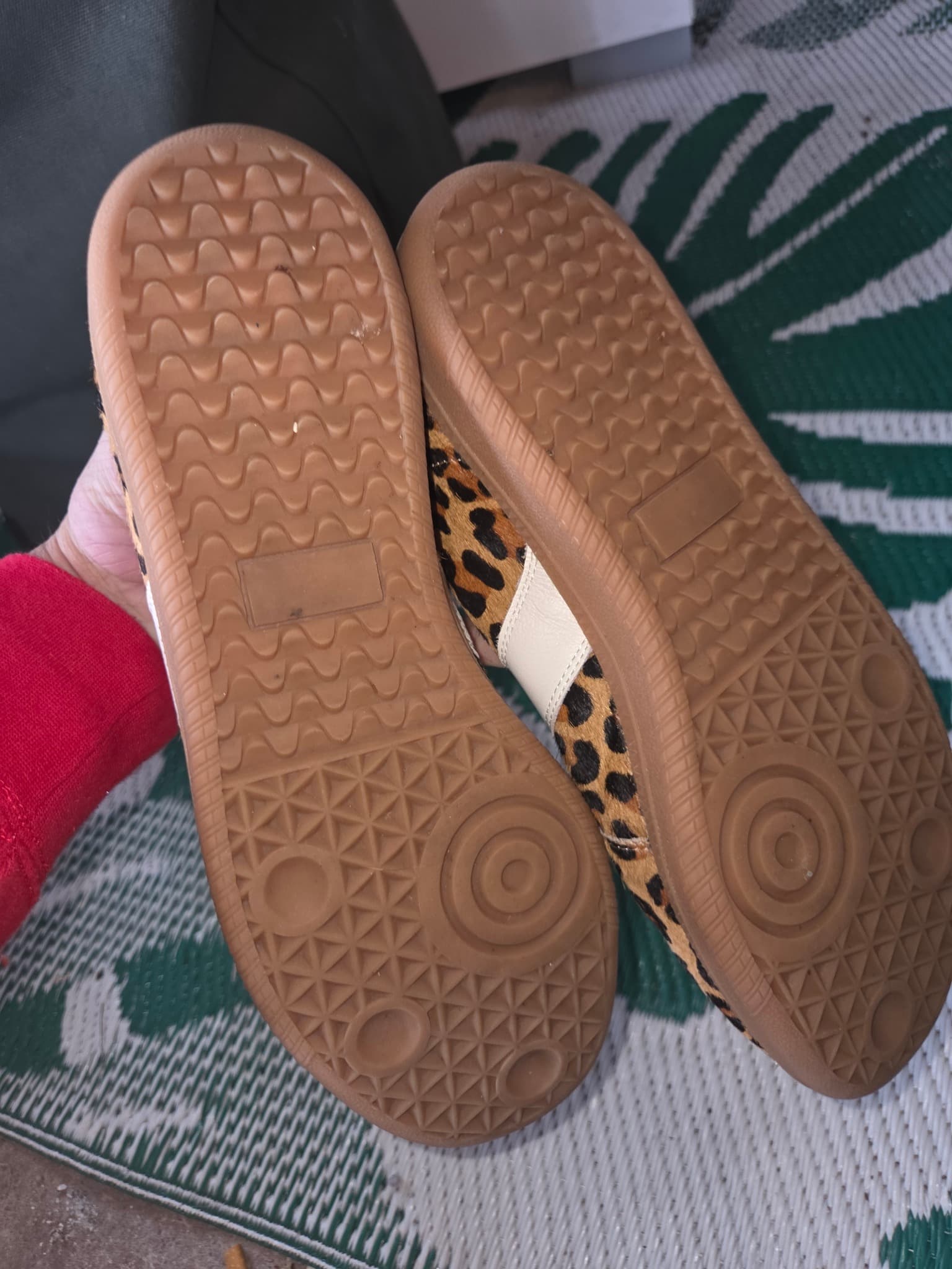 Esplar Leopard Print Calf Hair Sneakers — photo 2 of 3
