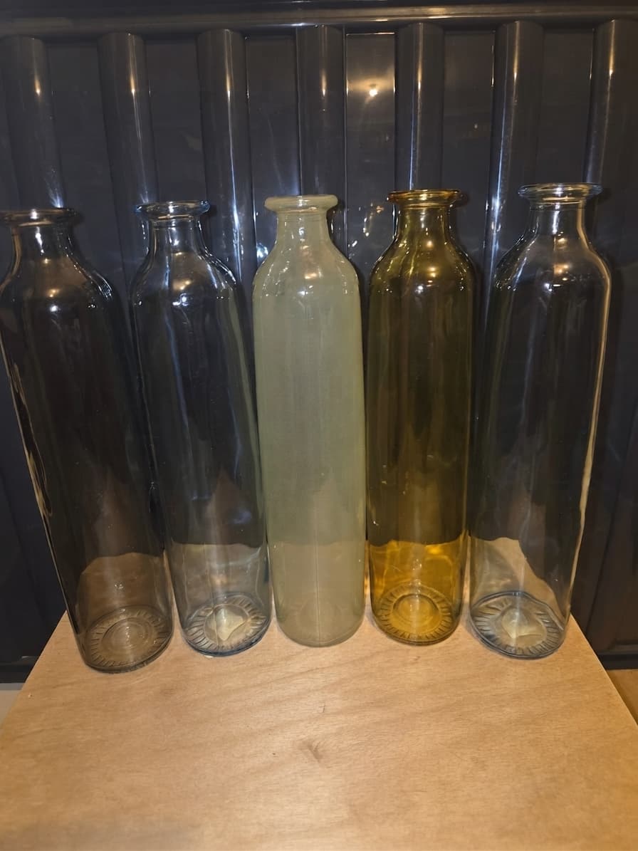 FÖRENKLA Glass Bottle Vase Set - 5 Piece Collection — photo 1 of 3
