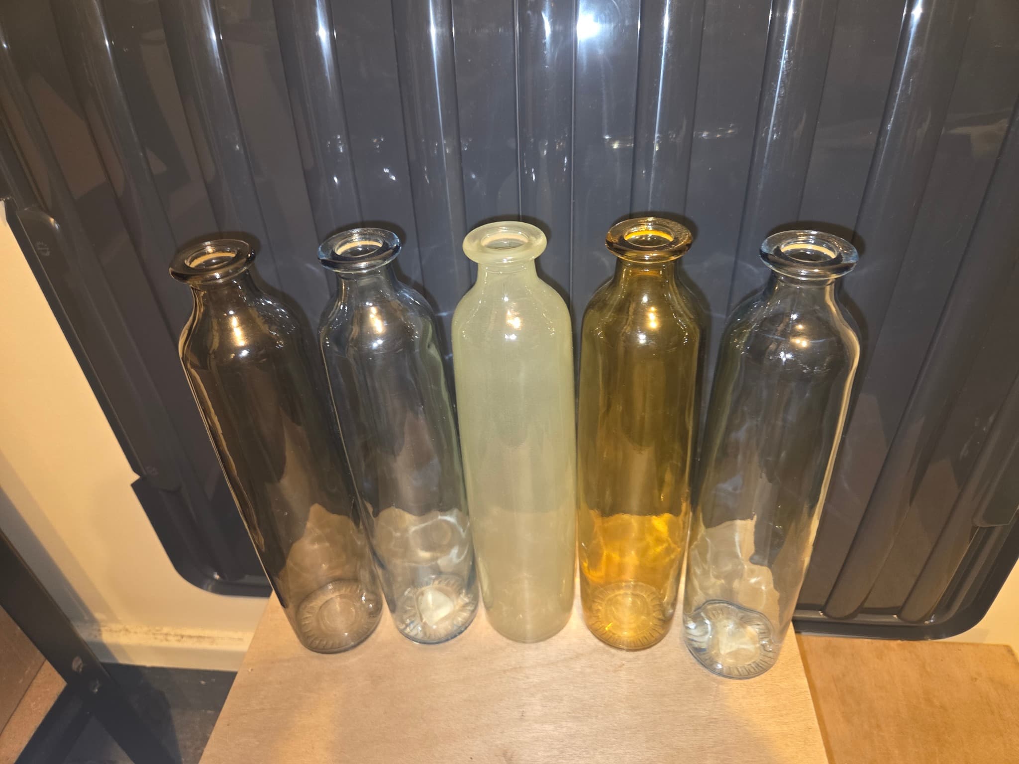 FÖRENKLA Glass Bottle Vase Set - 5 Piece Collection — photo 2 of 3