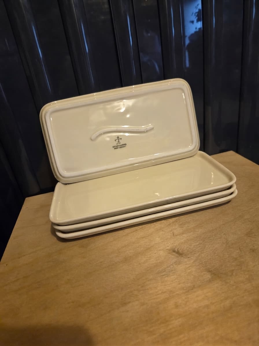 Fürstenberg West-Germany Porcelain Rectangular Serving Trays - Set of 4 — photo 1 of 3