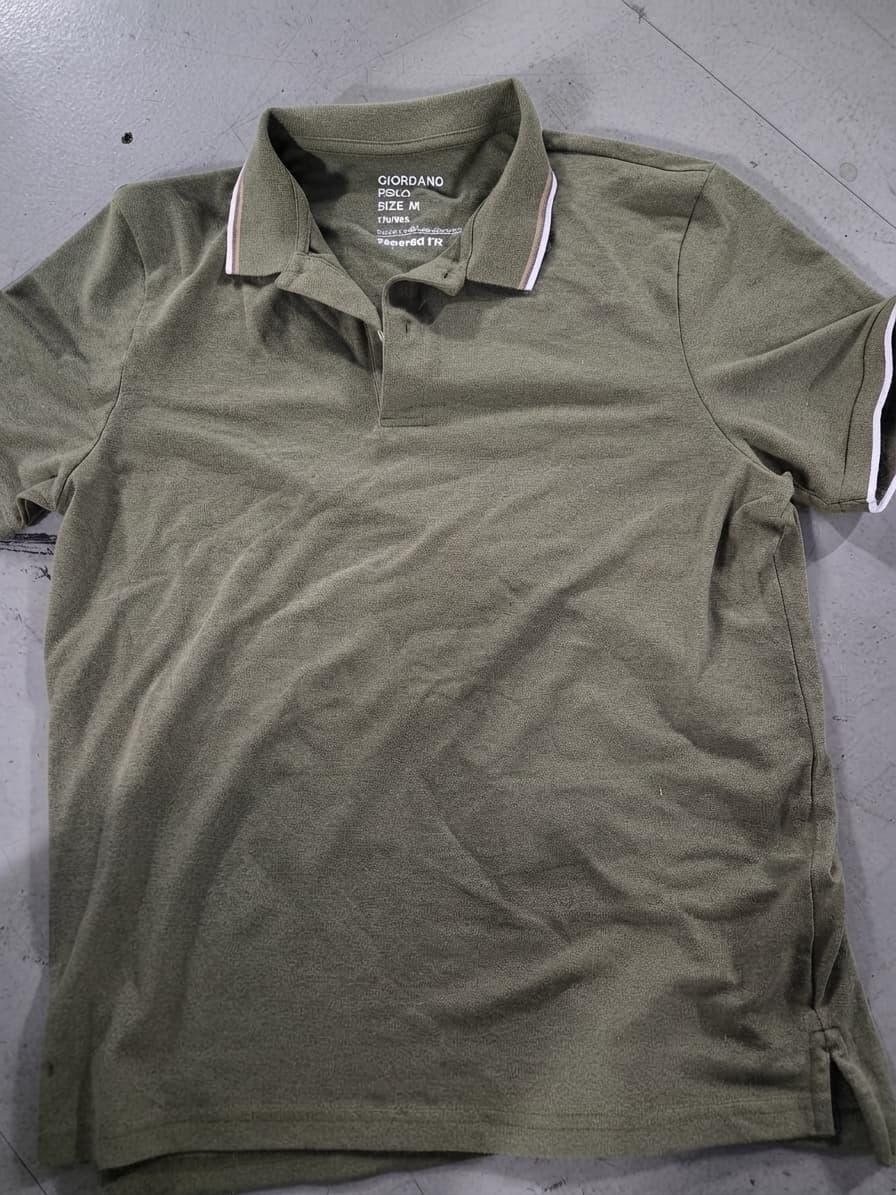 Giordano Men's Tapered Fit Polo Shirt - Olive Green Size M — photo 1 of 2