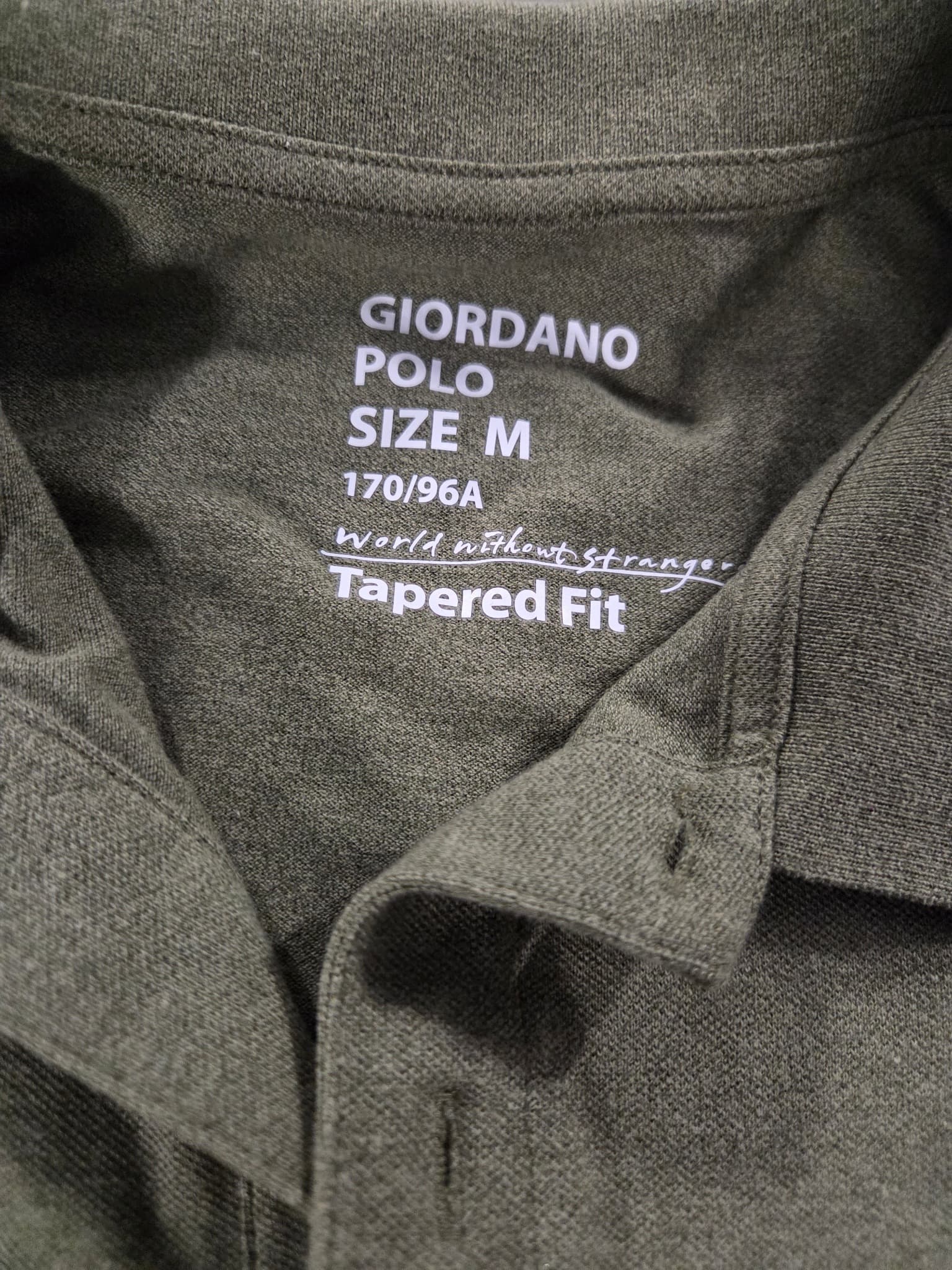 Giordano Men's Tapered Fit Polo Shirt - Olive Green Size M — photo 2 of 2