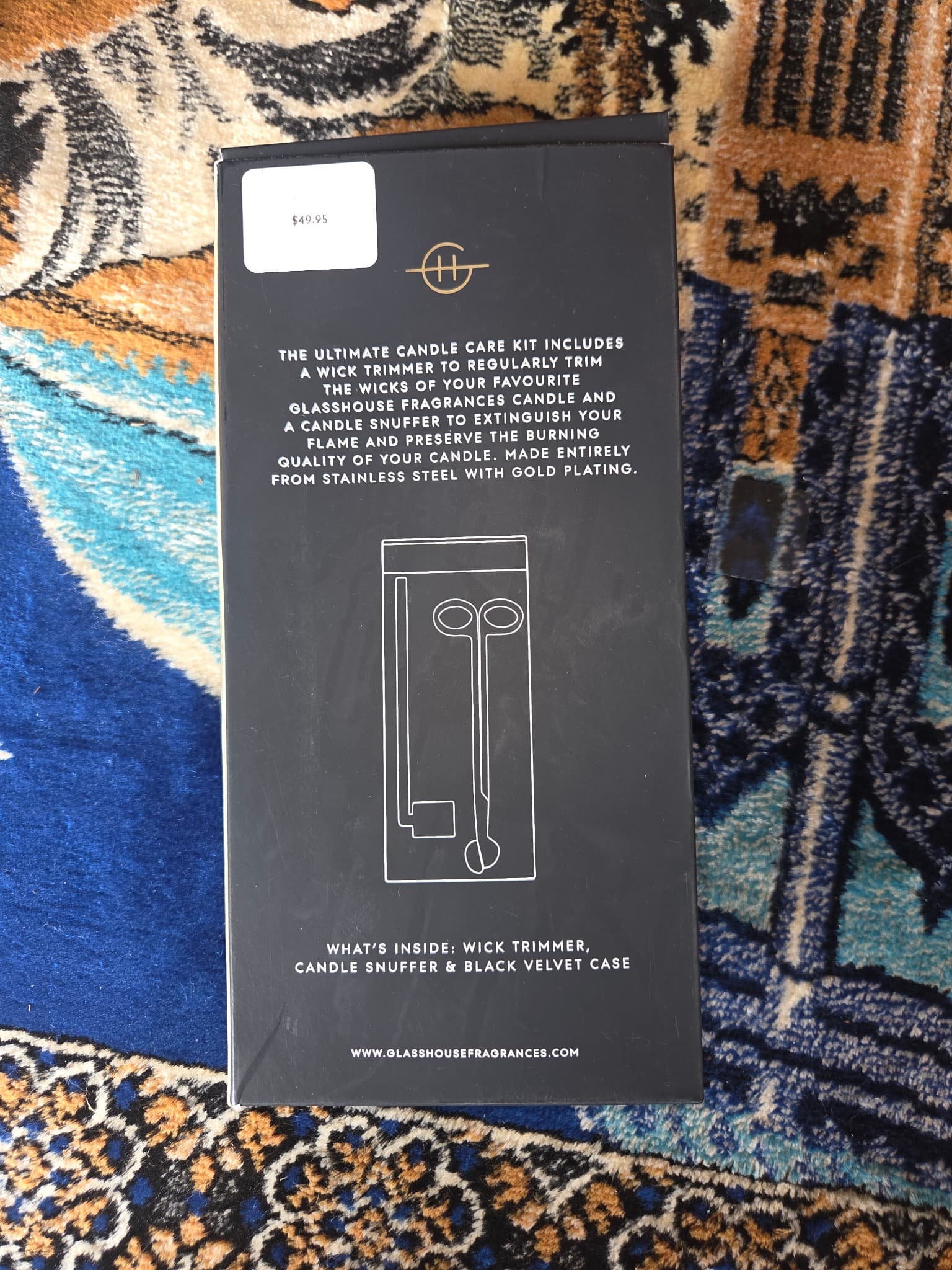 Glasshouse Fragrances Candle Care Kit - Gold Plated Wick Trimmer & Snuffer — photo 3 of 4