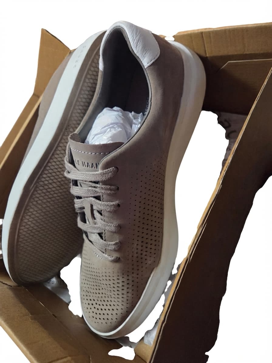 GrandPro Rally Laser Cut Sneakers - Taupe Suede — photo 1 of 2