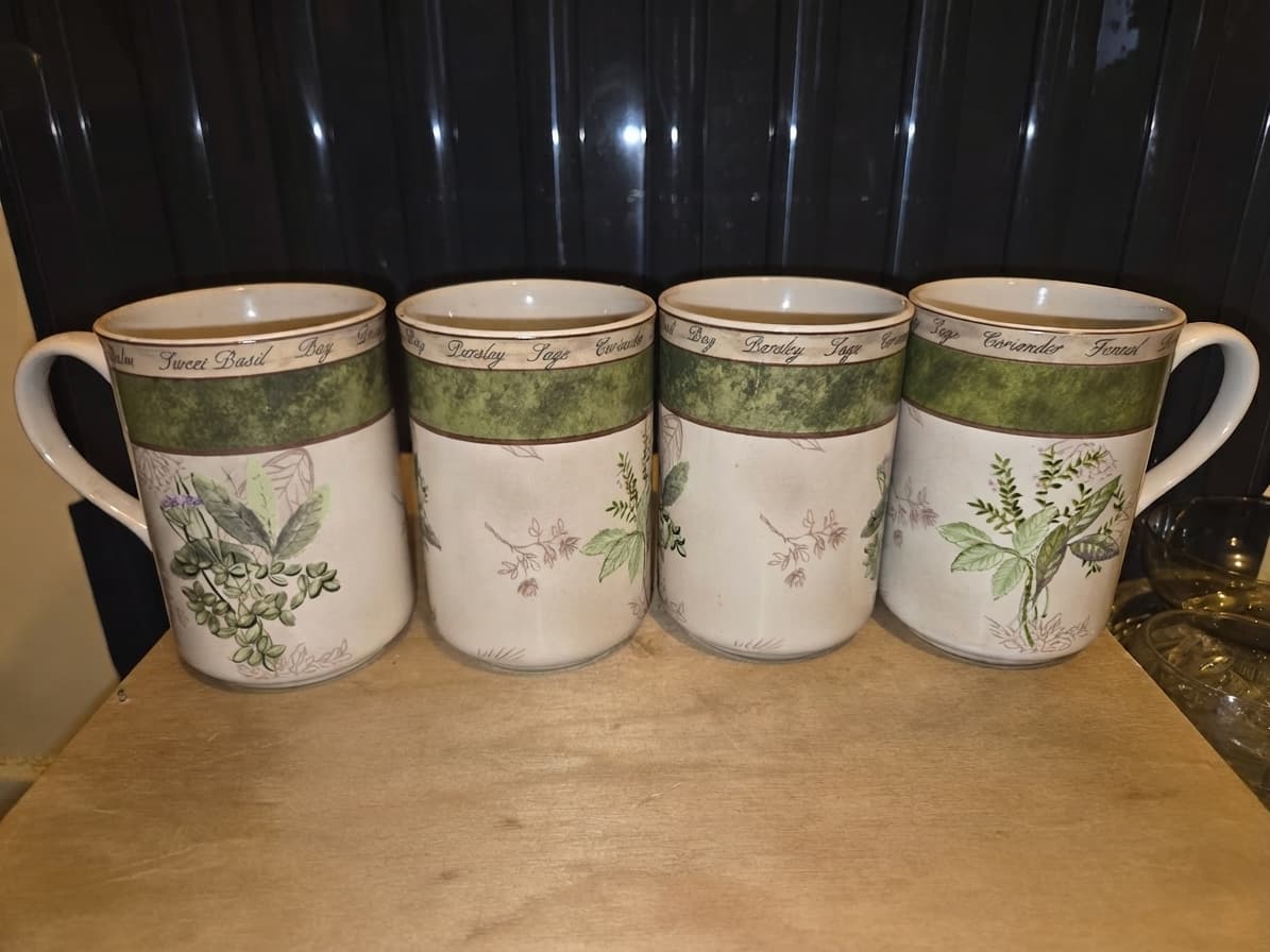 Heritage Bouquet Garni Herb Garden Mugs - Set Of 4 — photo 1 of 3