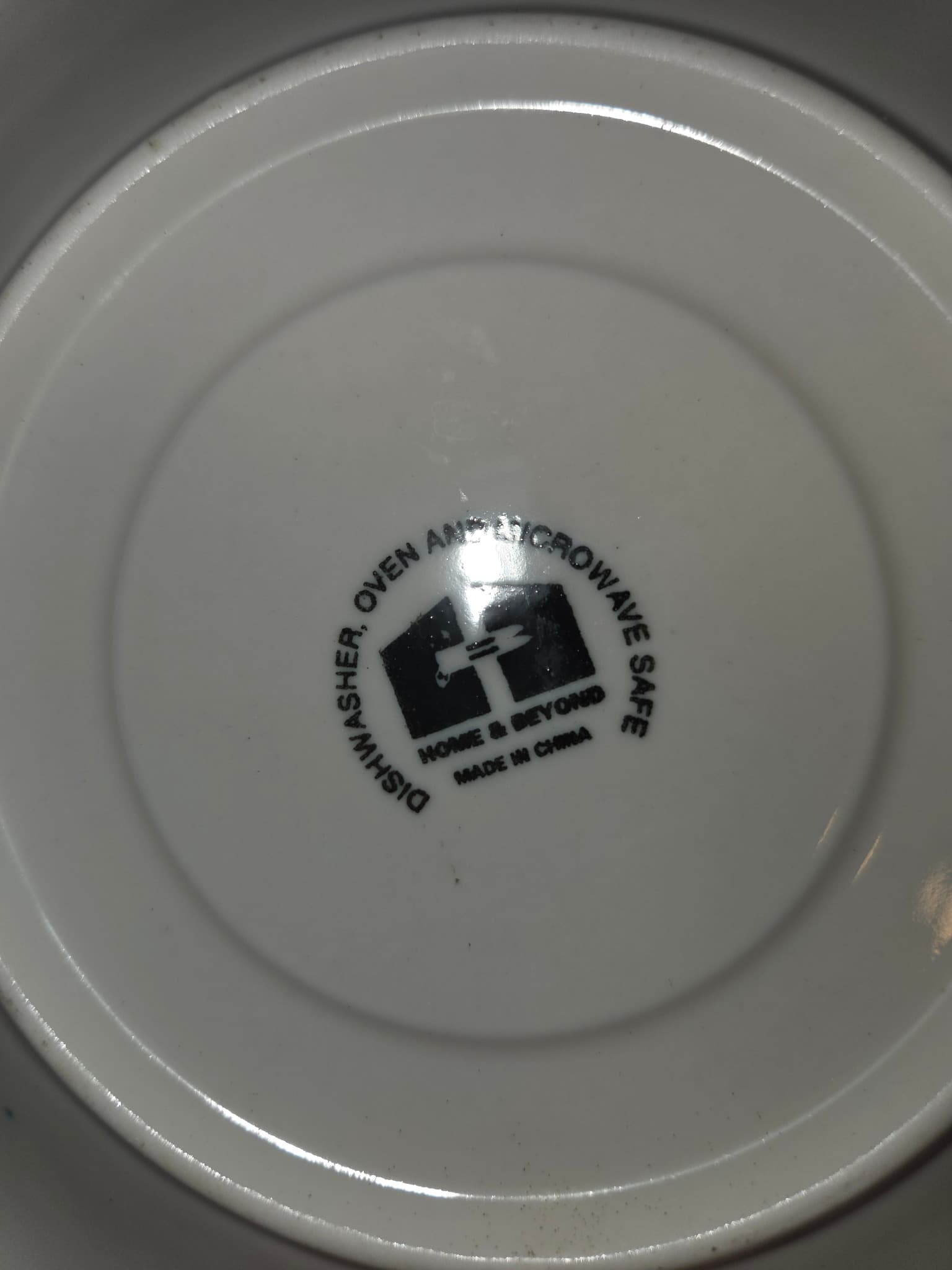 Home & Beyond Blue & White Embossed Fruit Pattern Saucers - Set of 3 — photo 2 of 2