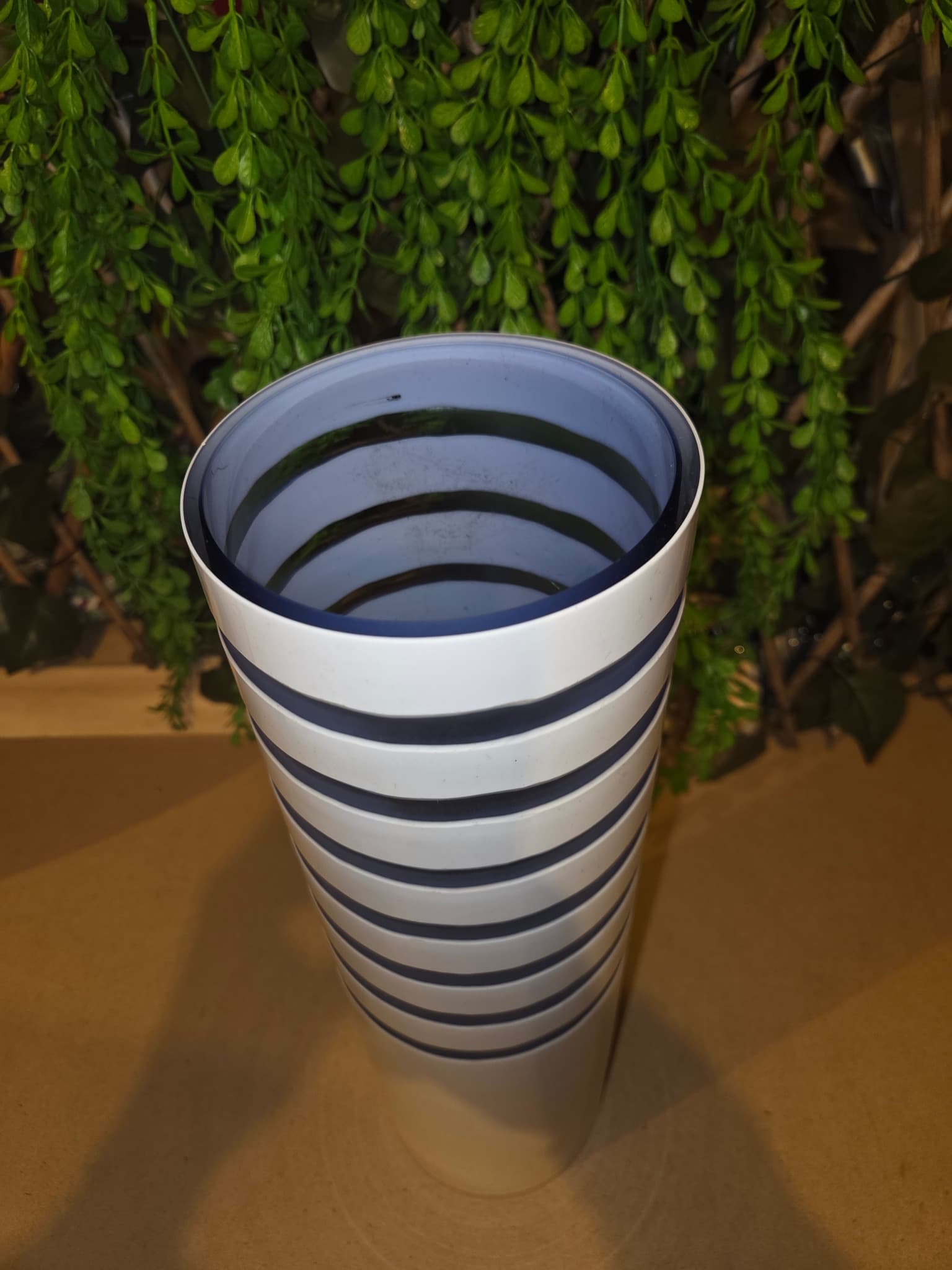 Homezone Modern Striped Ceramic Floor Vase — photo 2 of 4