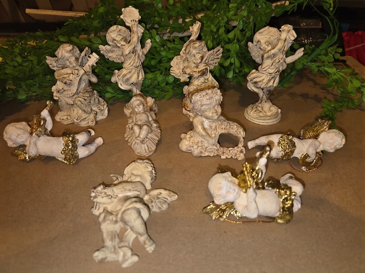 INA Vintage Style Resin Cherub Angel Figurines Collection — photo 1 of 6