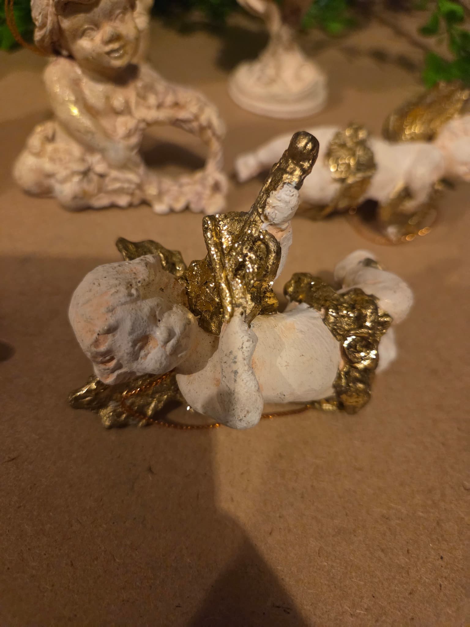 INA Vintage Style Resin Cherub Angel Figurines Collection — photo 3 of 6