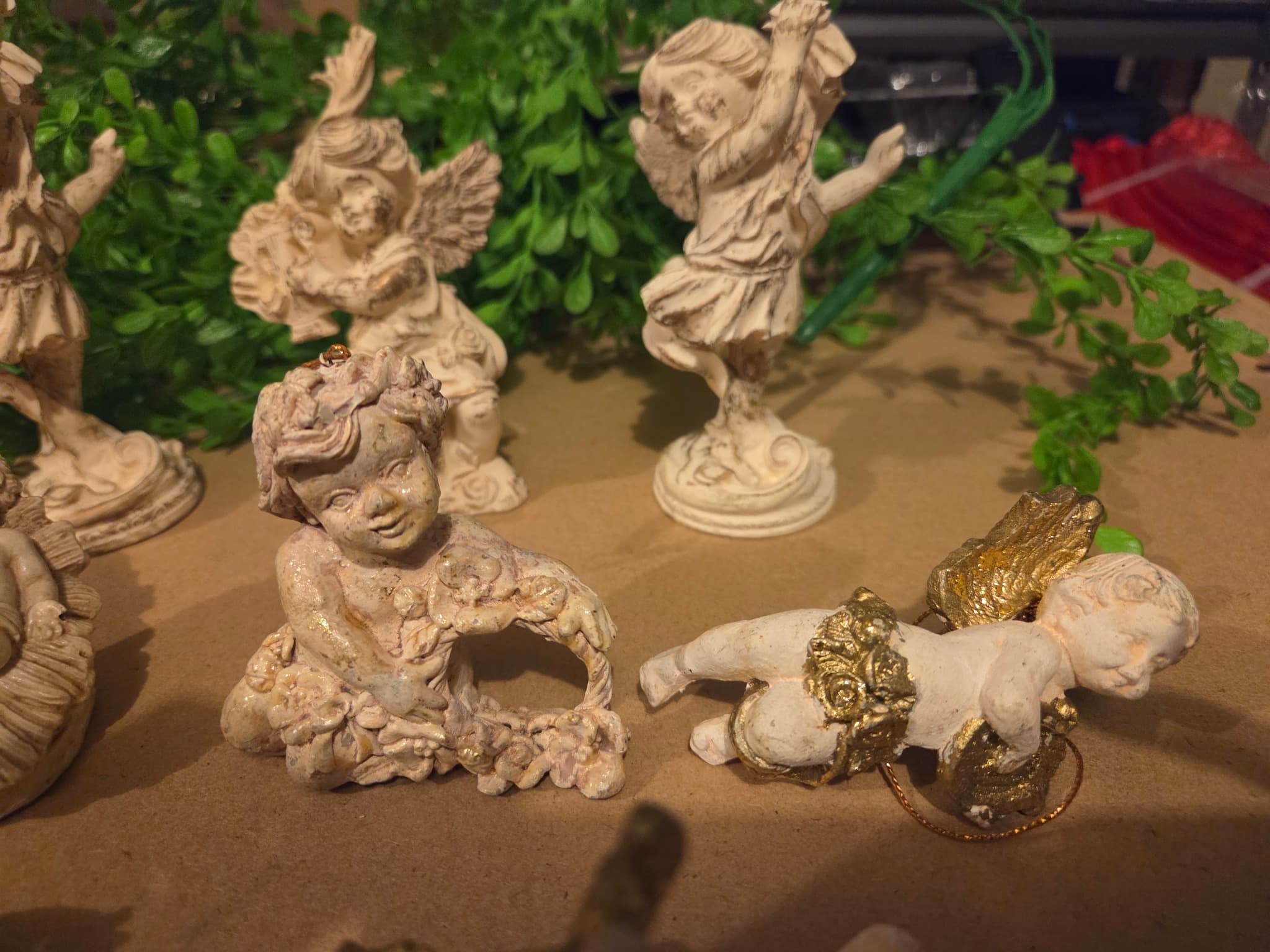 INA Vintage Style Resin Cherub Angel Figurines Collection — photo 5 of 6