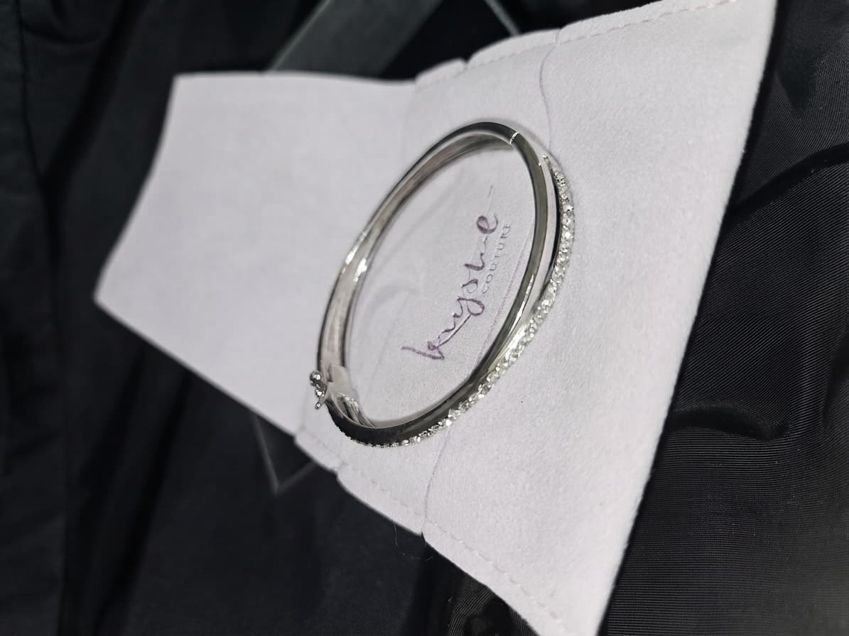 krystal COUTURE Crystal Bangle Bracelet - Silver Tone — photo 1 of 2
