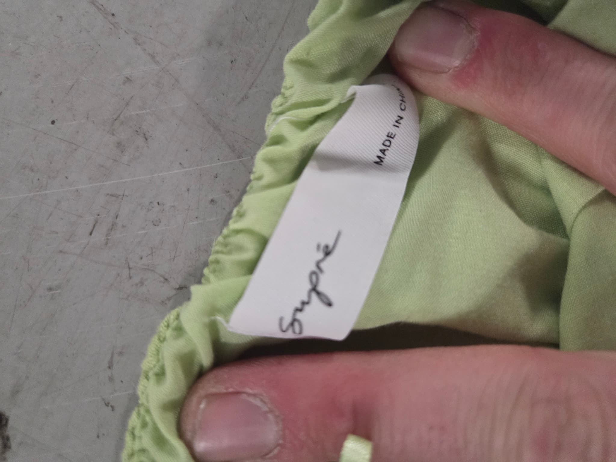 Lime Green Smocked Tube Maxi Dress - Size 6 — photo 2 of 3