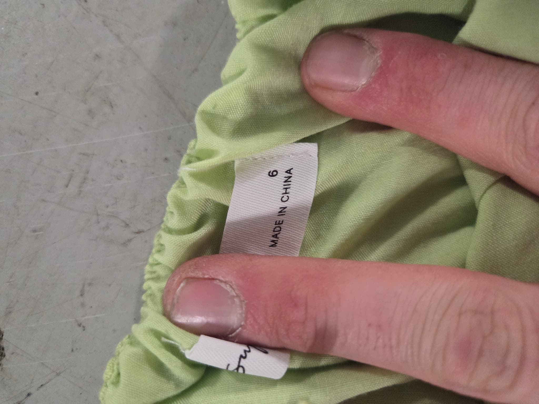 Lime Green Smocked Tube Maxi Dress - Size 6 — photo 3 of 3