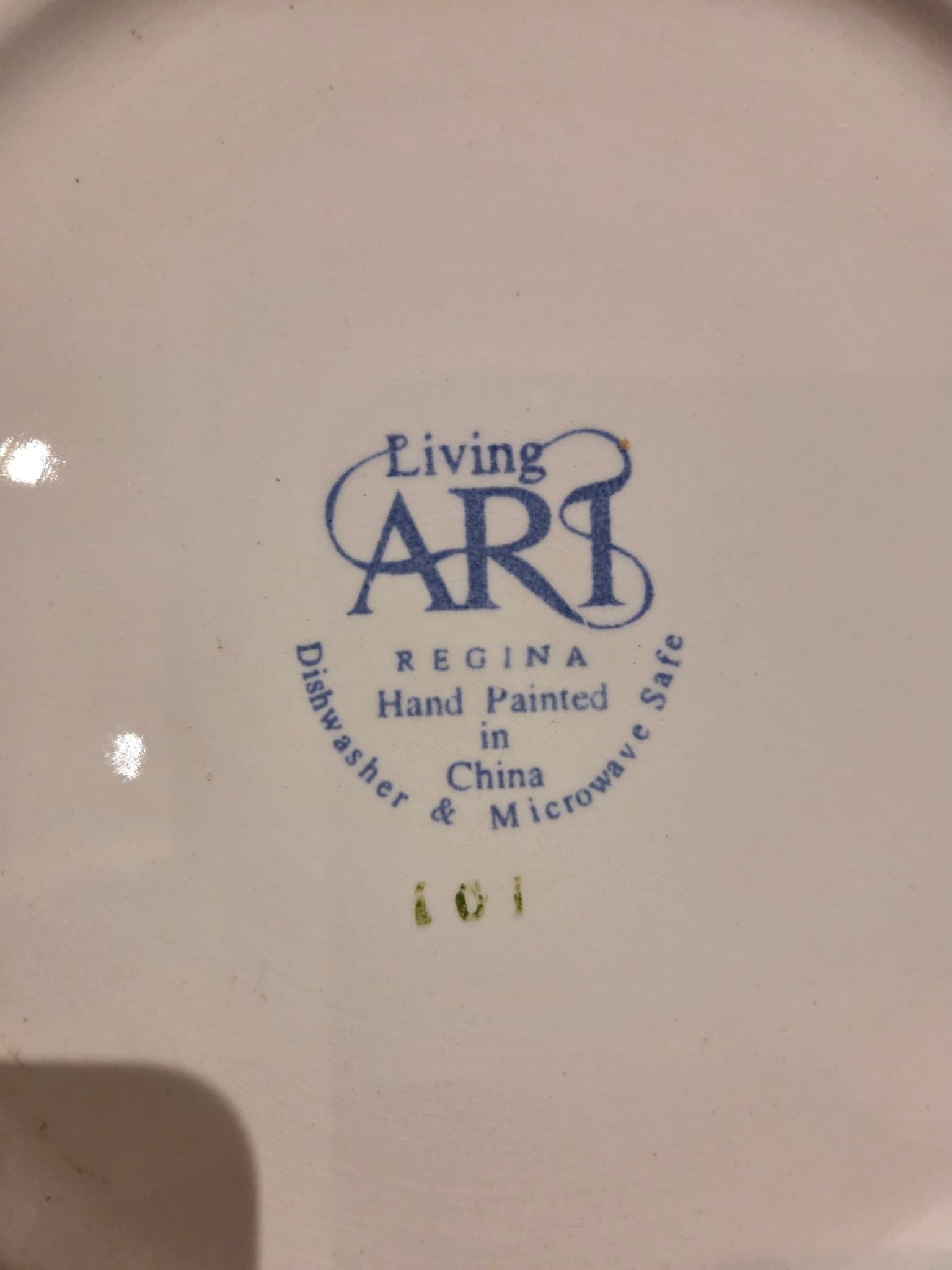 Living Art Regina Dinner Plate - Hand Painted Fruit Pattern — photo 2 of 2