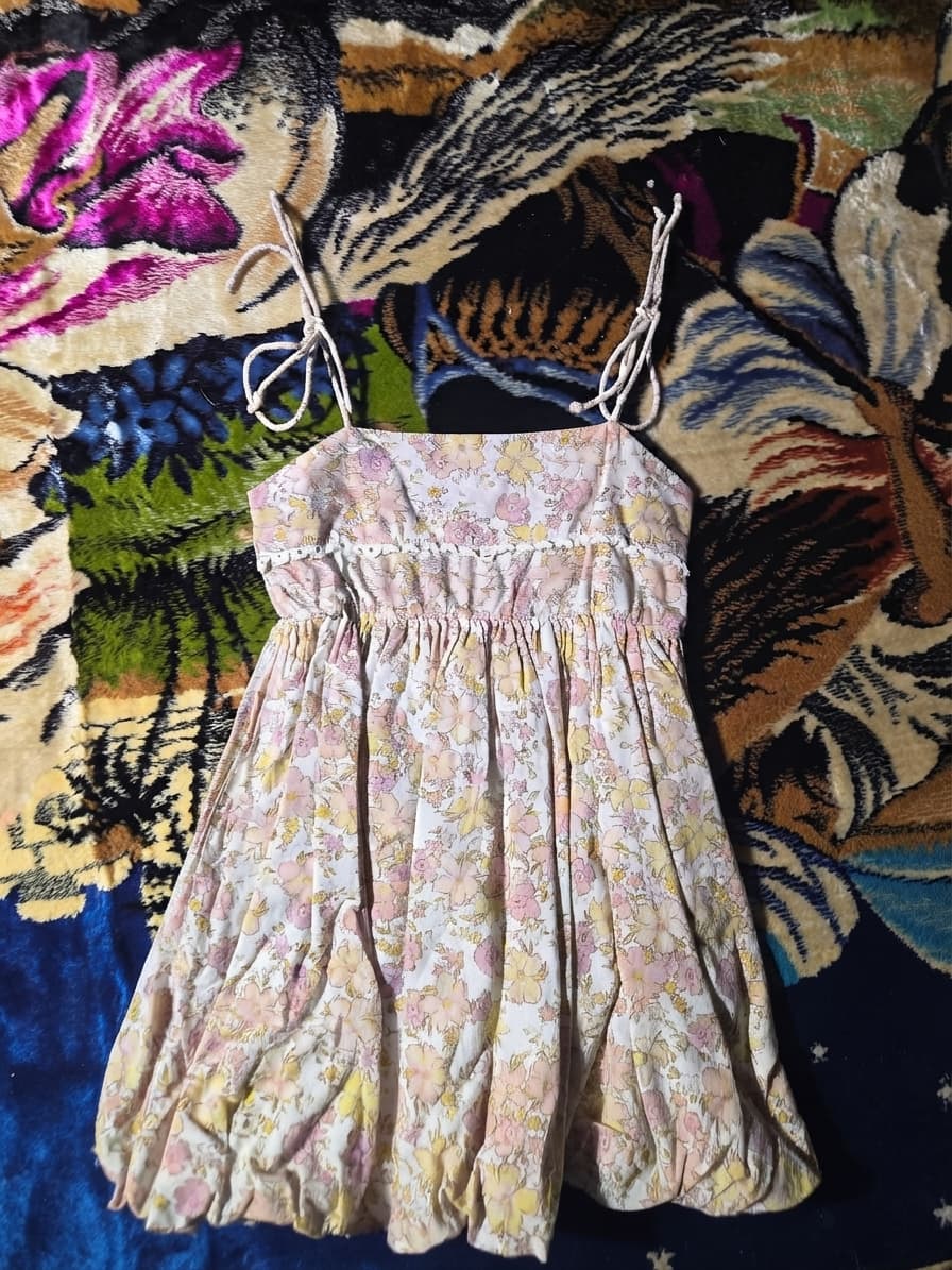 Lolly May Floral Tie-Strap Mini Dress - Women's Size 8 — photo 1 of 2