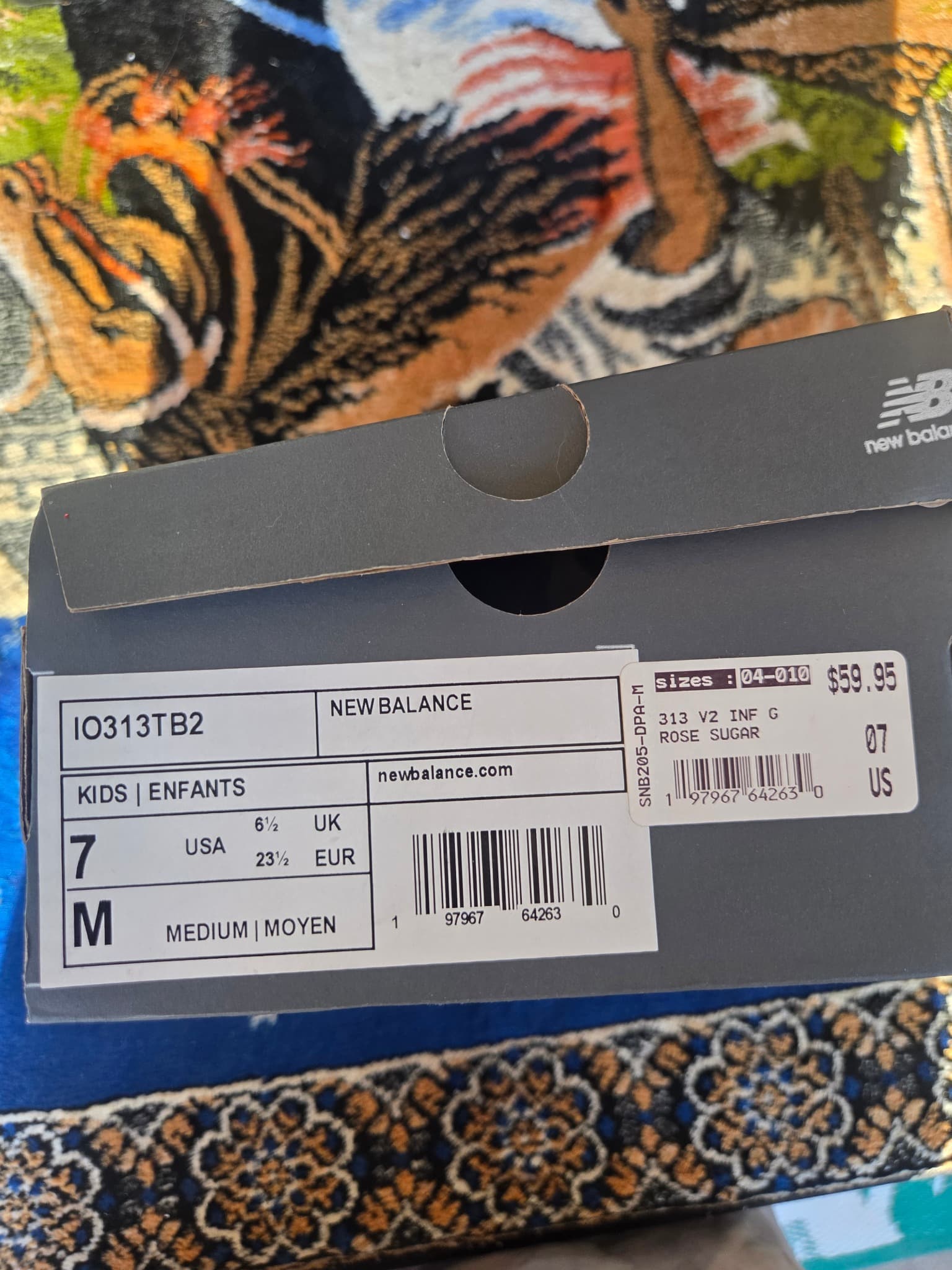 New Balance 313 V2 Toddler Sneakers - Rose Sugar Pink US 7 — photo 3 of 3