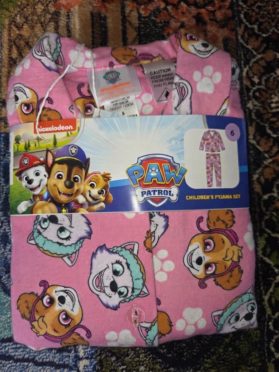 Nickelodeon Paw Patrol Girls Pyjama Set - Pink Size 6 — photo 1 of 2