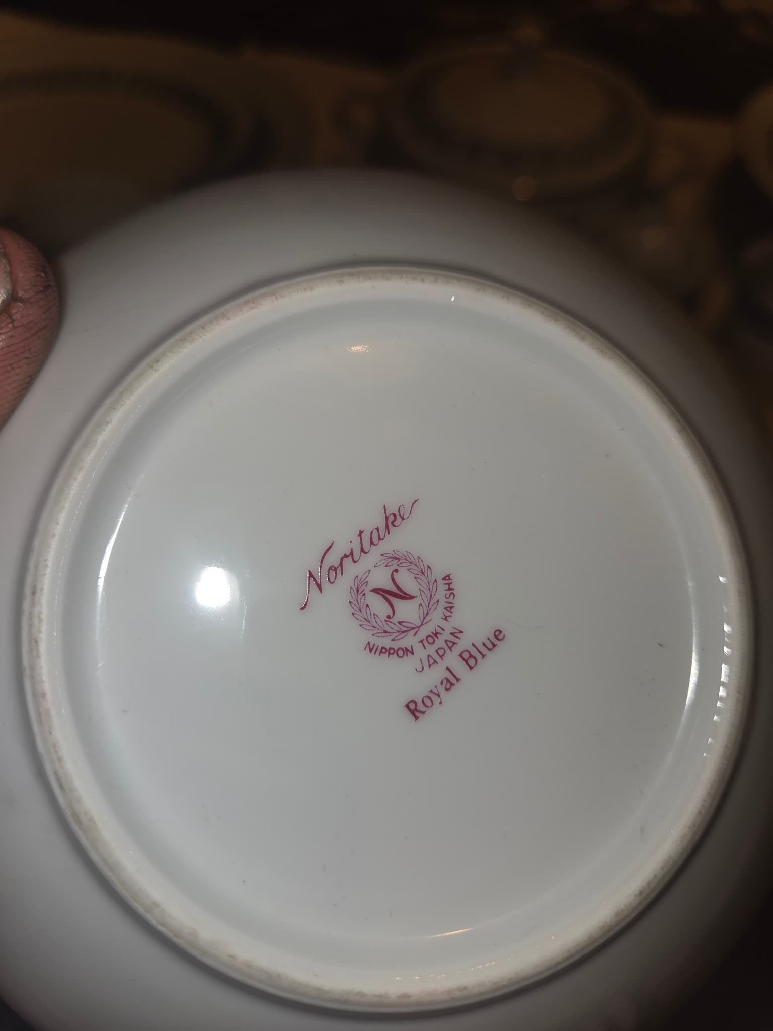 Noritake Royal Blue Dinnerware Set - Elegant Floral Porcelain — photo 6 of 6