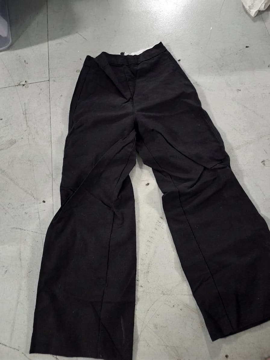 NUDELUCY Black Wide Leg Trousers - Women's Size S — photo 1 of 2