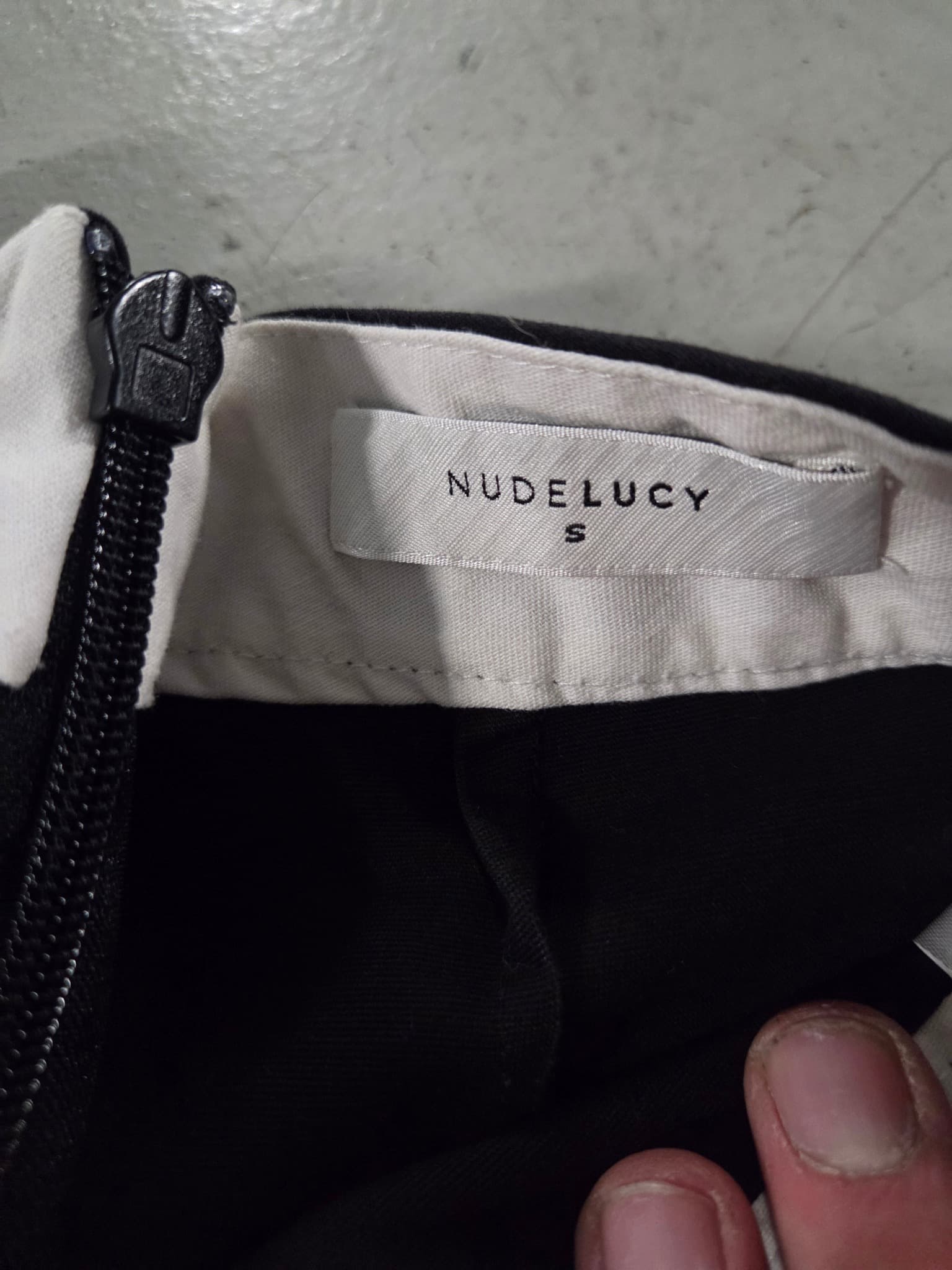 NUDELUCY Black Wide Leg Trousers - Women's Size S — photo 2 of 2