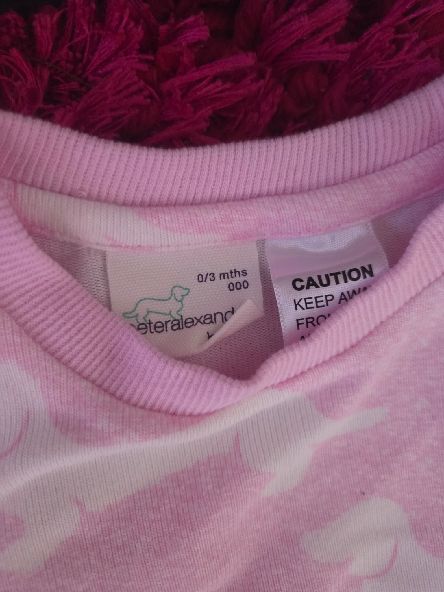 peteralexander Baby Girls Dachshund Pajama Set - Pink 0-3 Months — photo 2 of 2