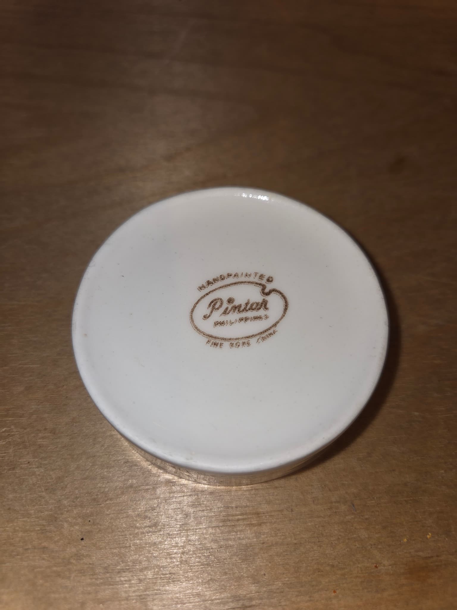 Pintar Philippines Fine Bone China Small Dish - Handpainted White — photo 2 of 2