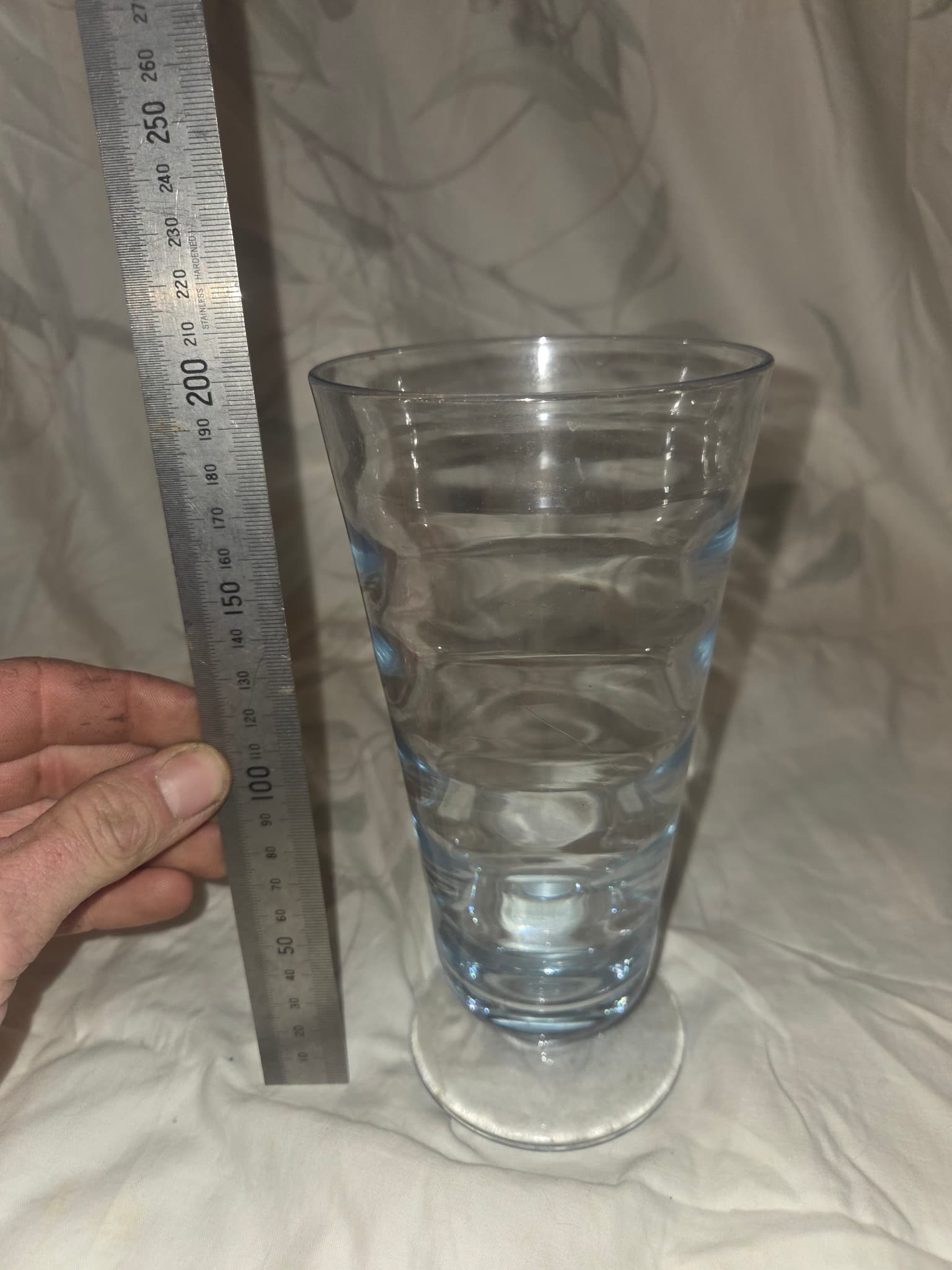 Pokal Drinking Glass - Clear Blue Tinted Tumbler — photo 2 of 2