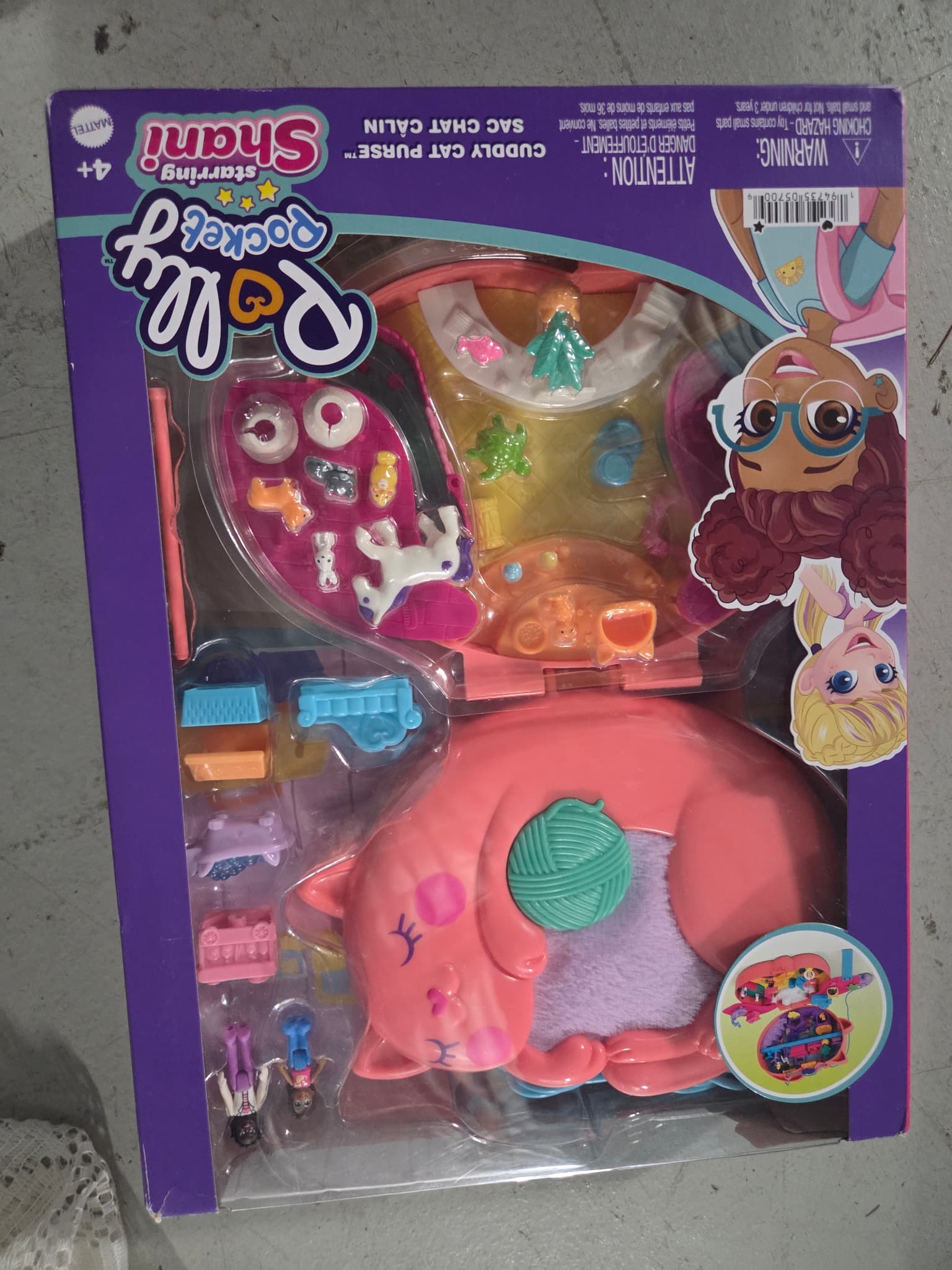 Polly Pocket Cuddly Cat Purse Playset Starring Shani — photo 1 of 2