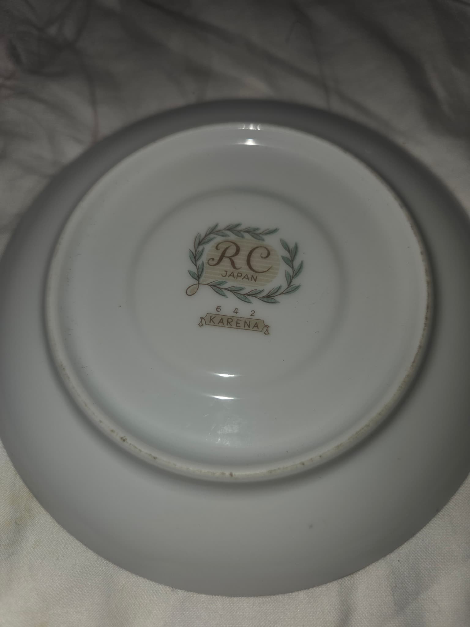 RC Karena Porcelain Saucer - Vintage Floral Pink Rose — photo 2 of 2