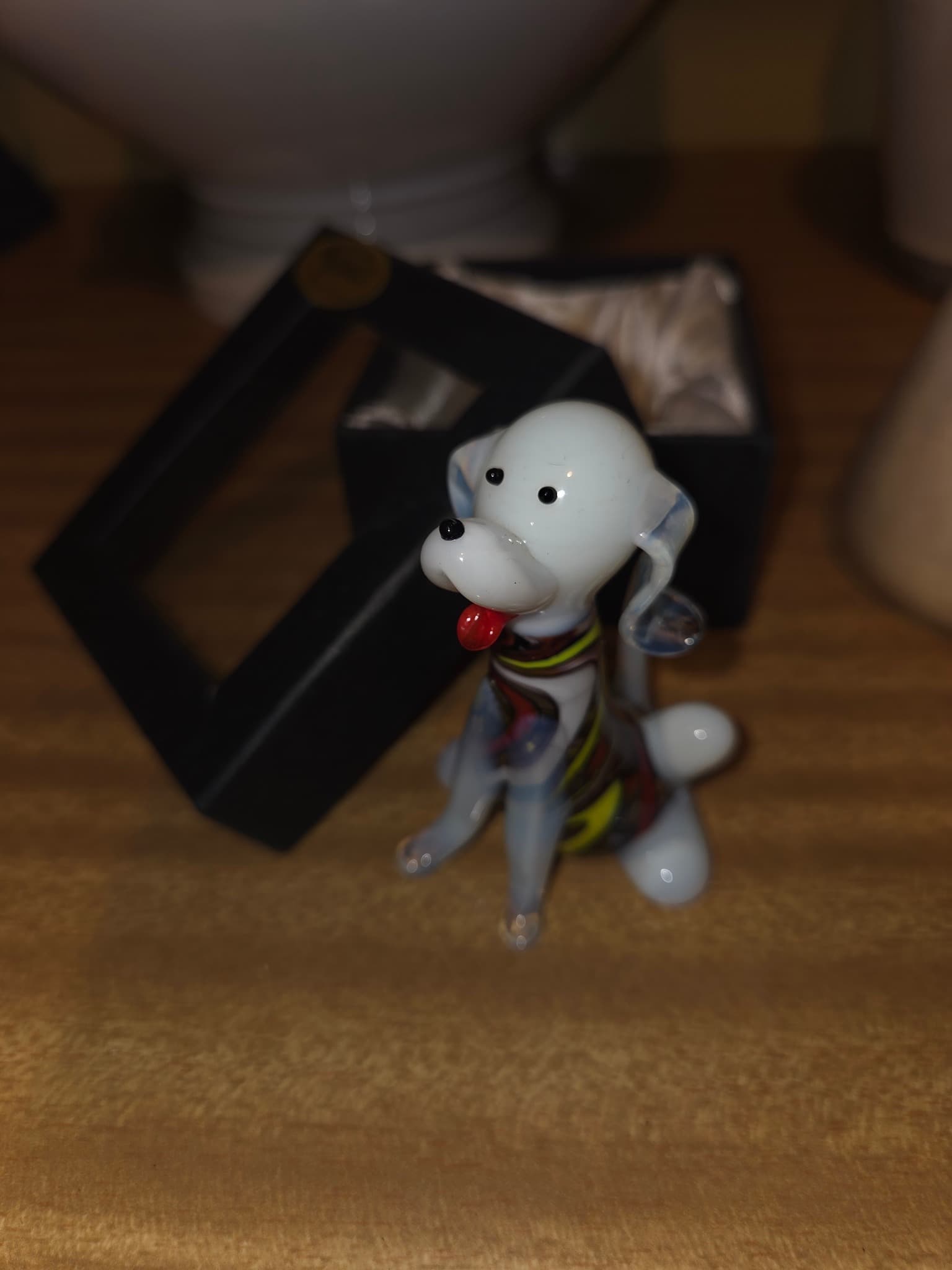 Rikaro Hand Made Art Glass Dog Figurine - New In Box — photo 2 of 2