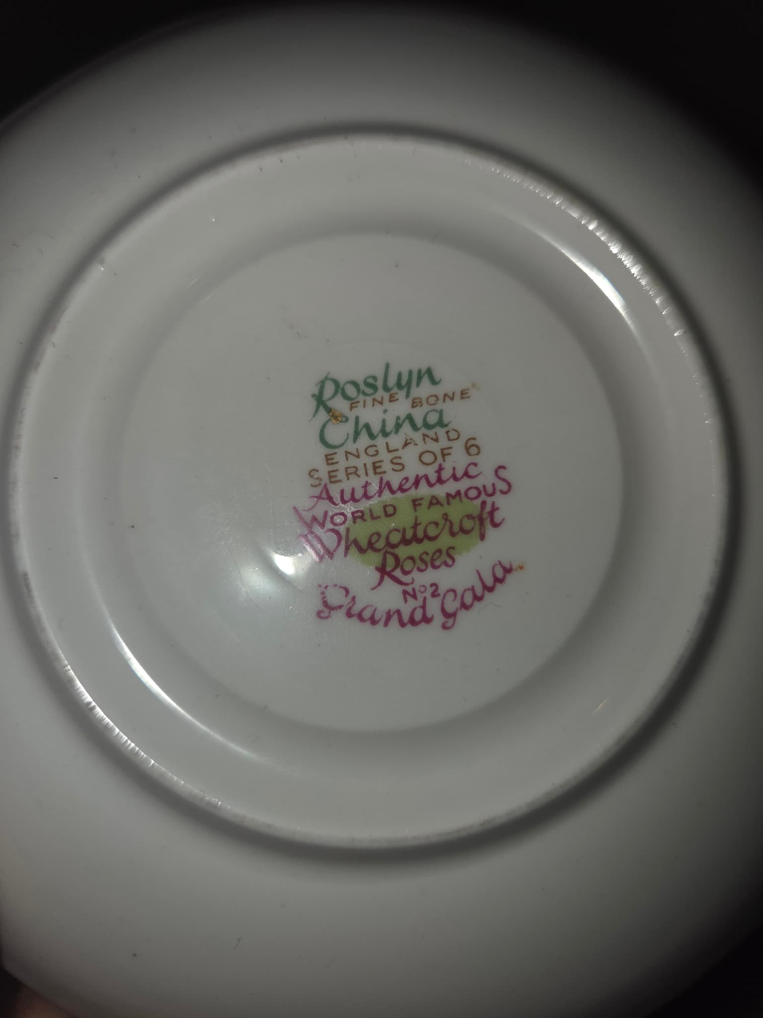 Roslyn Fine Bone China Grand Gala Rose Saucer — photo 3 of 3
