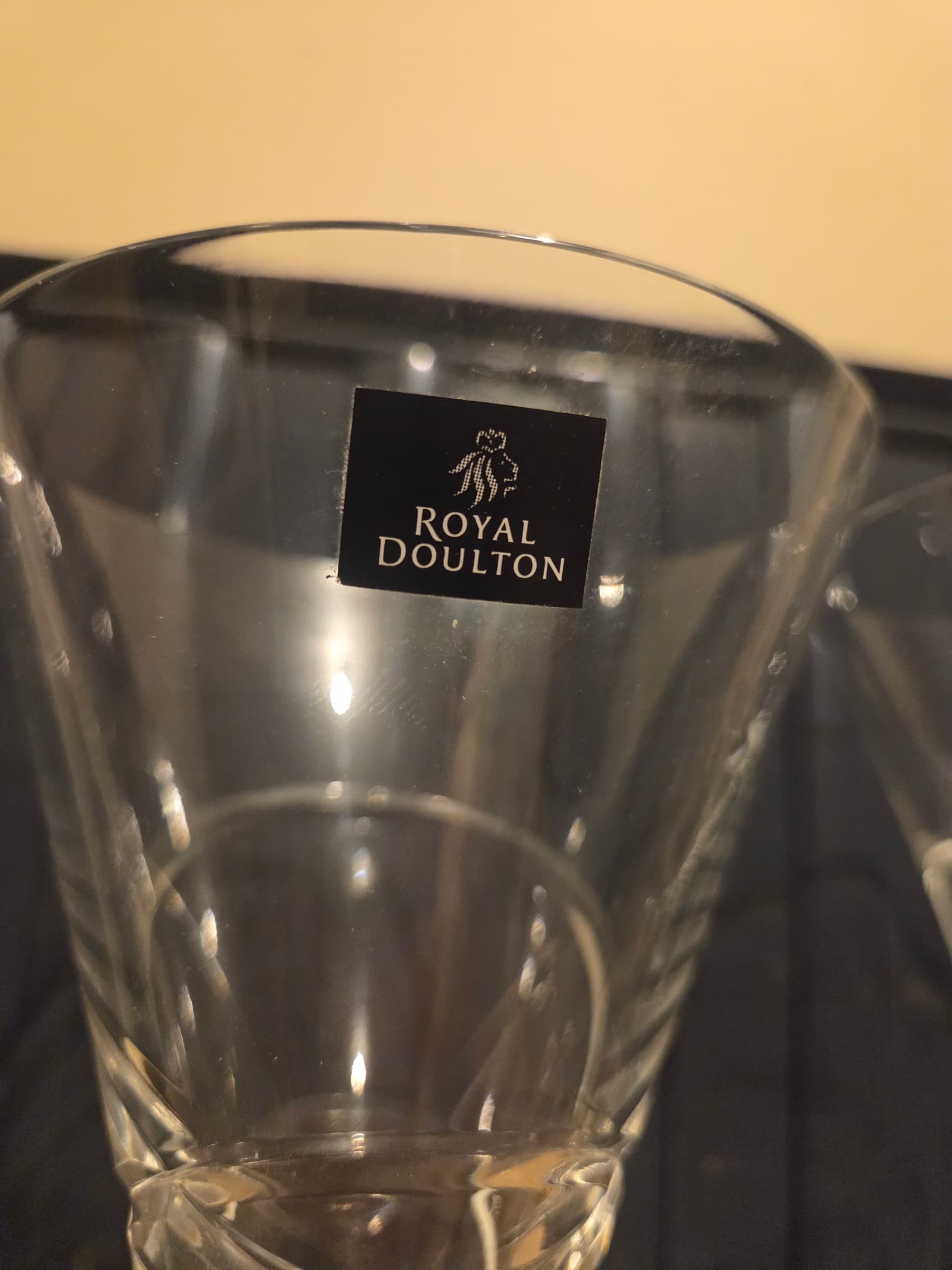 Royal Doulton Eclipse Crystal Champagne Flutes - Set of 2 — photo 3 of 4