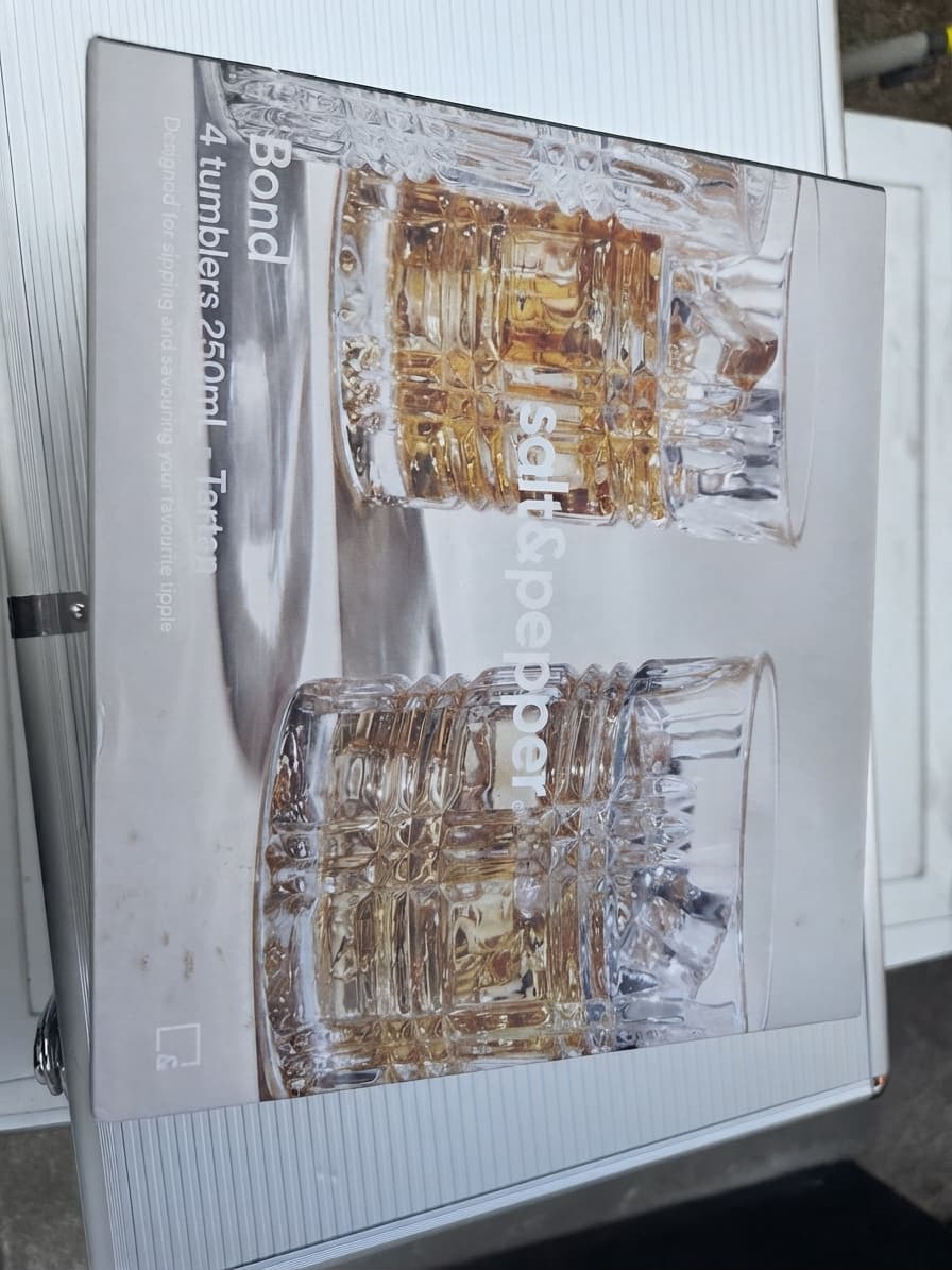 Salt&Pepper Bond Tartan Tumblers 250ml - Set of 4
