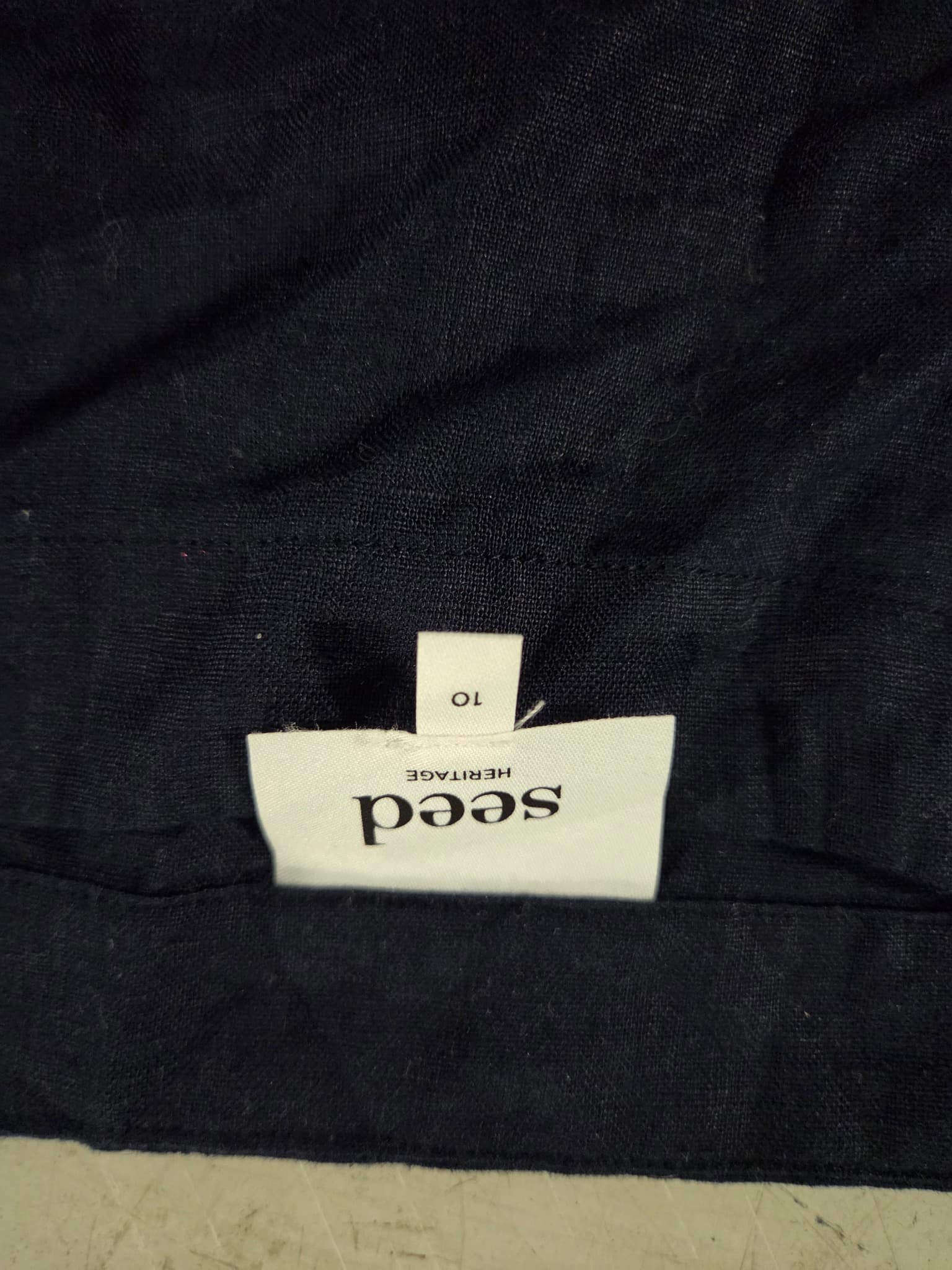 Seed Heritage Linen Cami Top - Navy Blue — photo 2 of 2