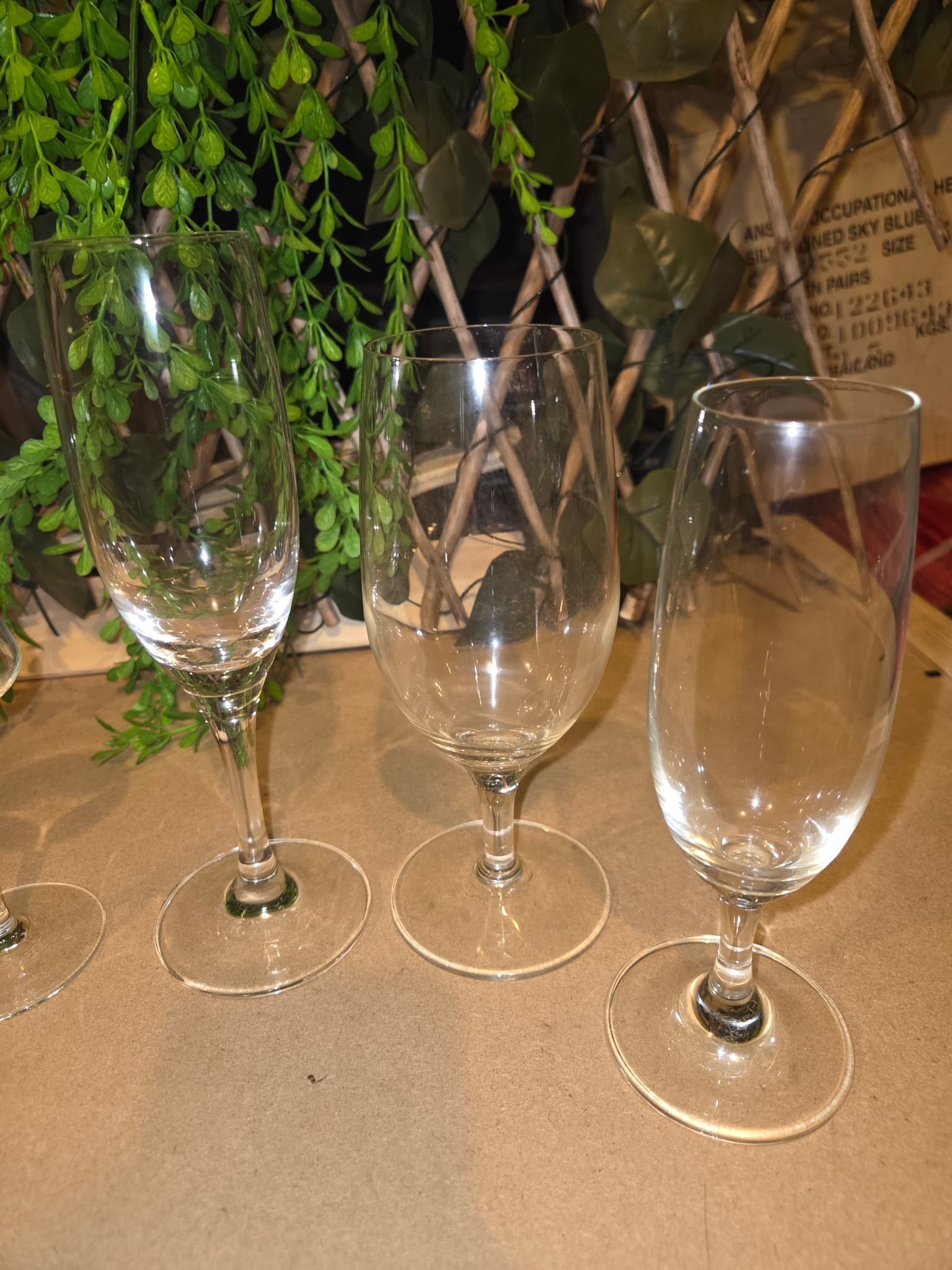 Set of 5 Vintage Crystal Stemware Glasses — photo 3 of 3