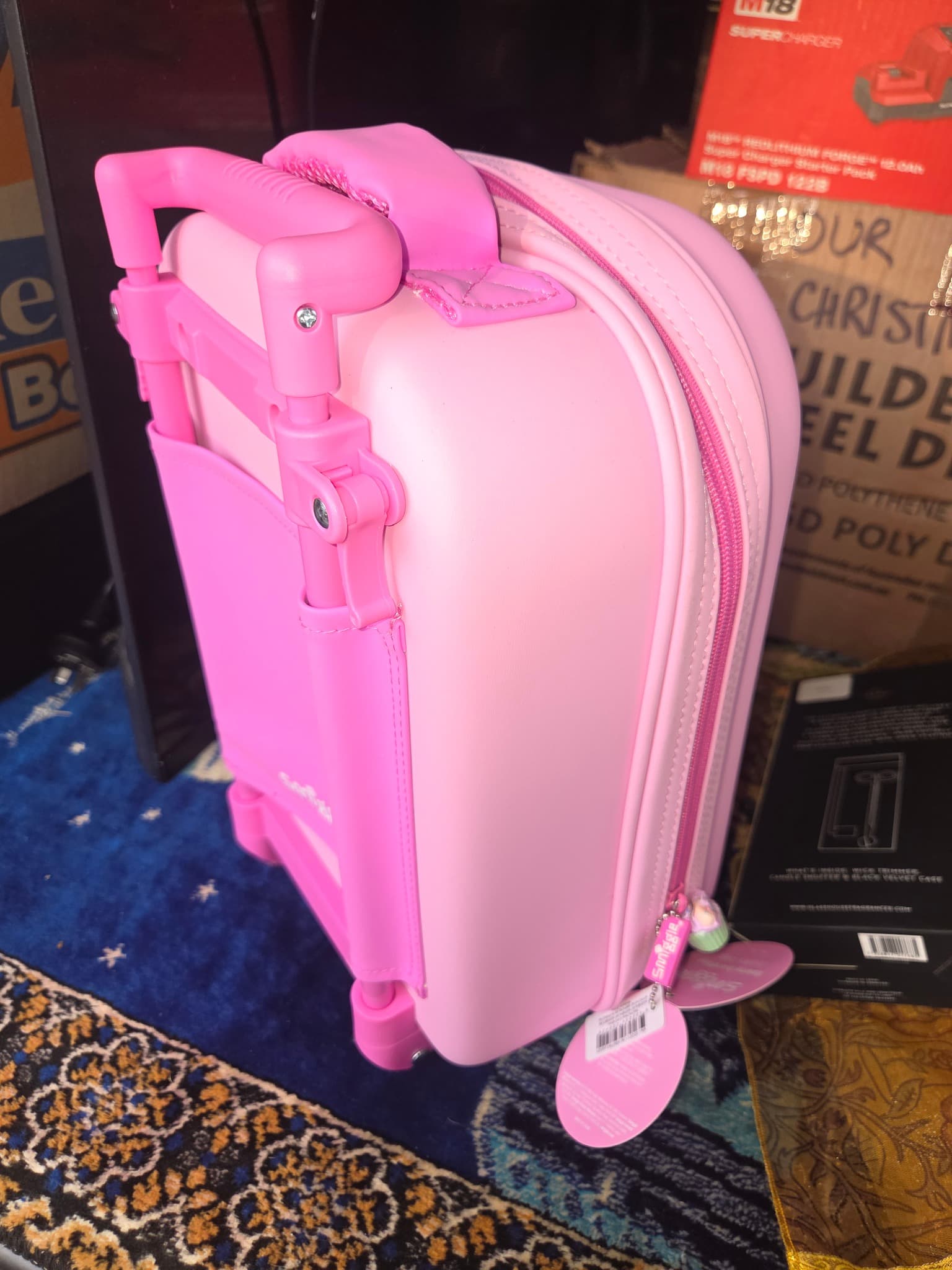 Smiggle Kids Hardtop Trolley Backpack - Pink Bunny Cupcake Design — photo 3 of 3