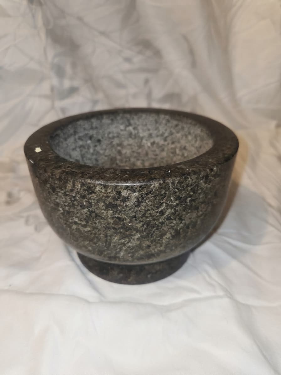 Solid Granite Mortar Bowl - Heavy Duty Kitchen Tool — photo 1 of 3