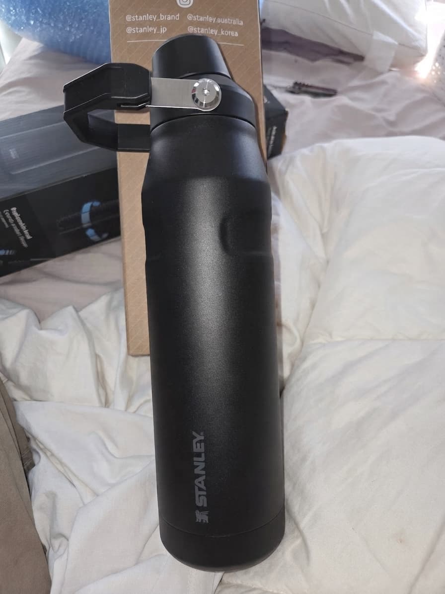 Stanley IceFlow Flip Straw Water Bottle - Black Stainless Steel — photo 1 of 4