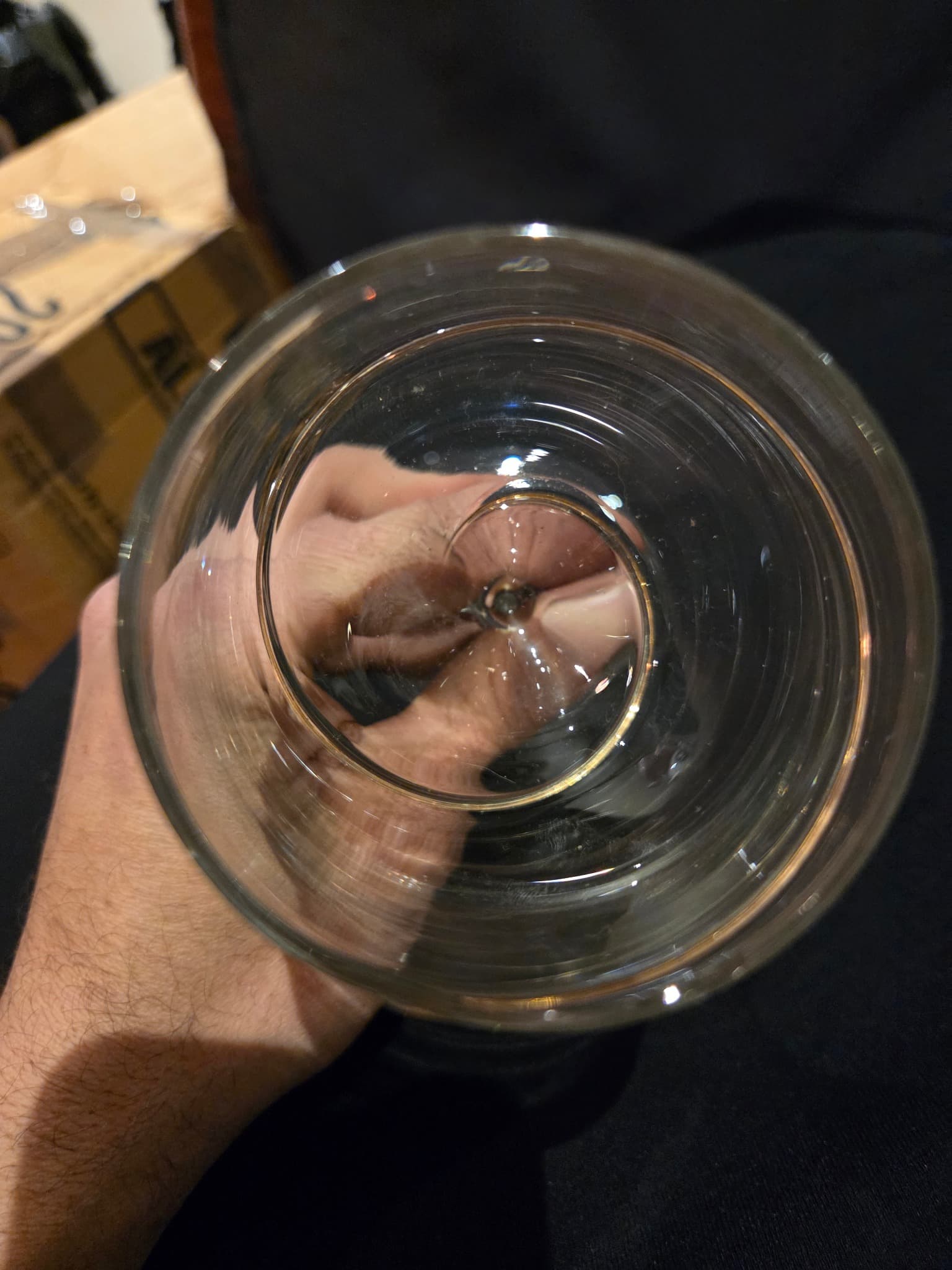 Swirl Wine Glass - Elegant Spiral Detail Crystal Goblet — photo 3 of 3