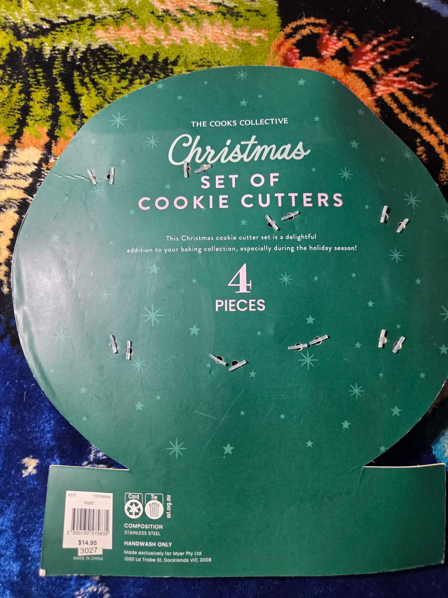 The Cooks Collective Christmas 4 Piece Cookie Cutter Set — photo 3 of 3