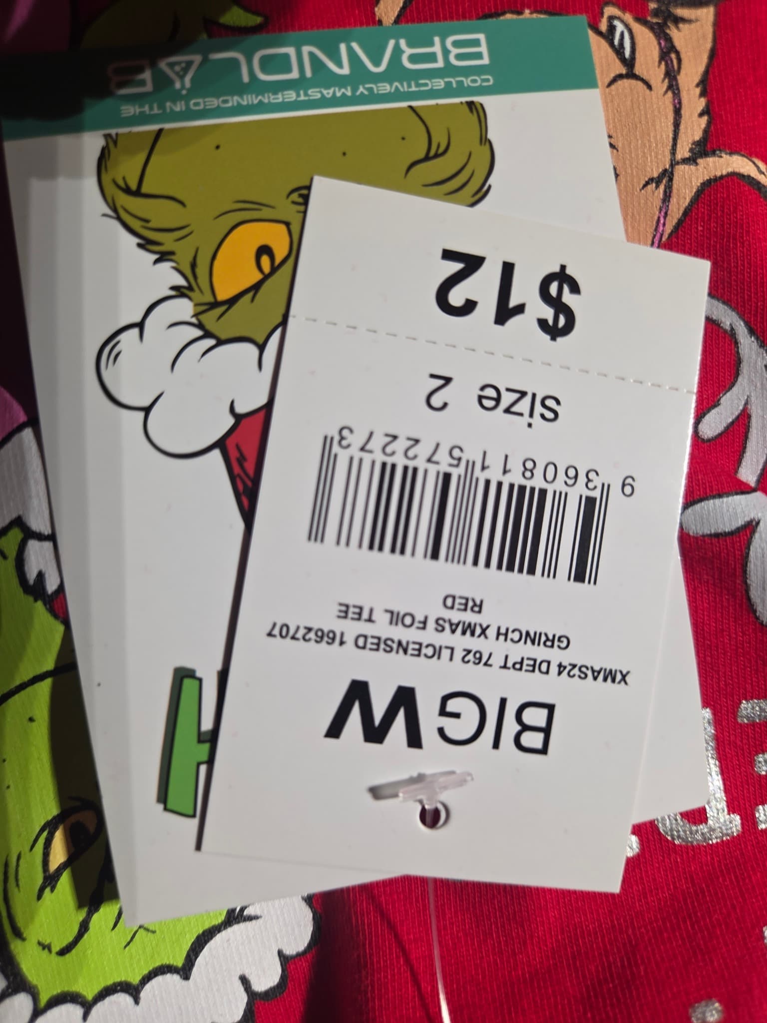 The Grinch Merry Merry Grinchmas Toddler T-Shirt - Red Size 2 — photo 2 of 2