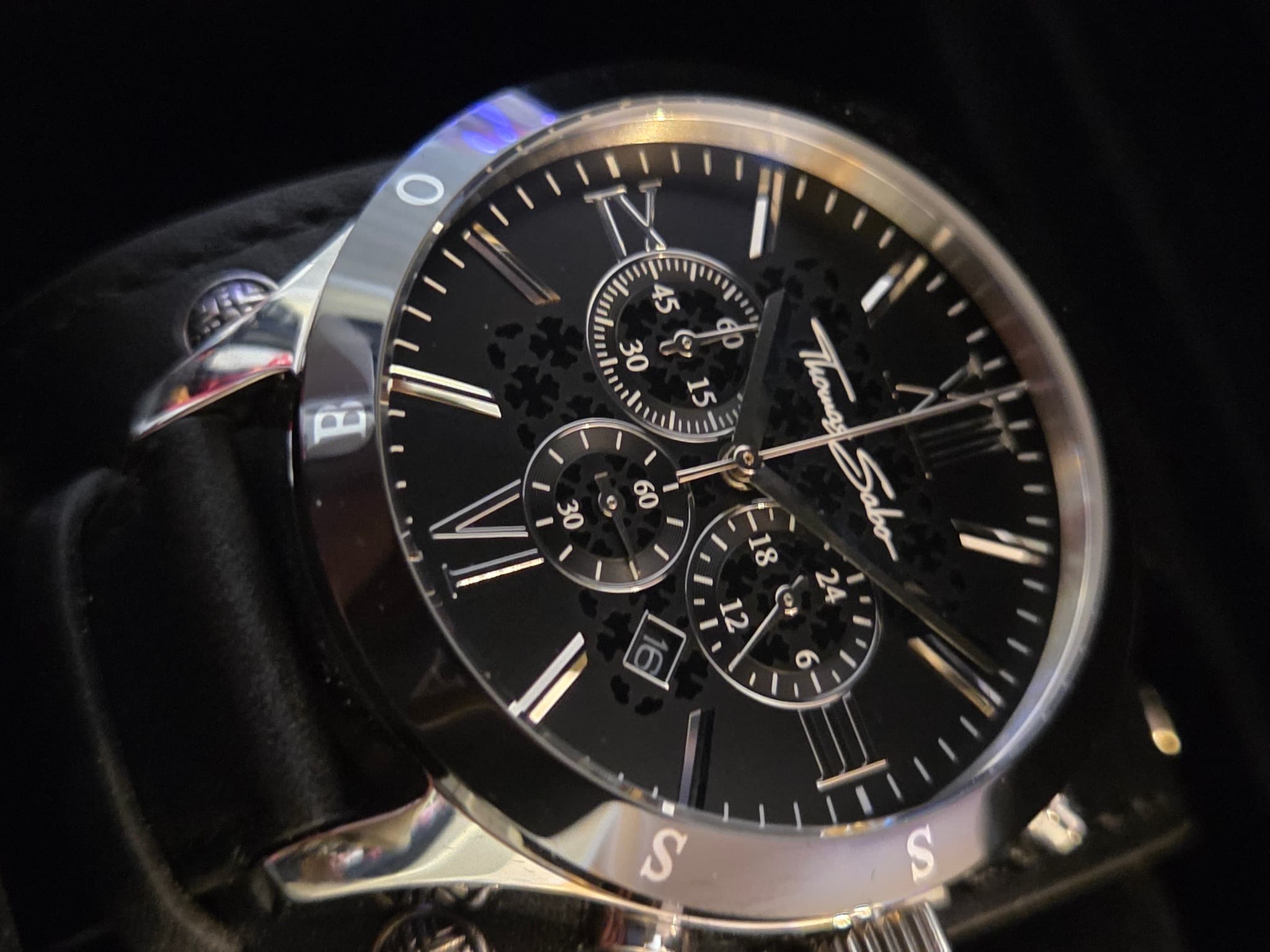 Thomas Sabo Rebel Spirit Chronograph Watch - Black Leather Cuff — photo 4 of 4